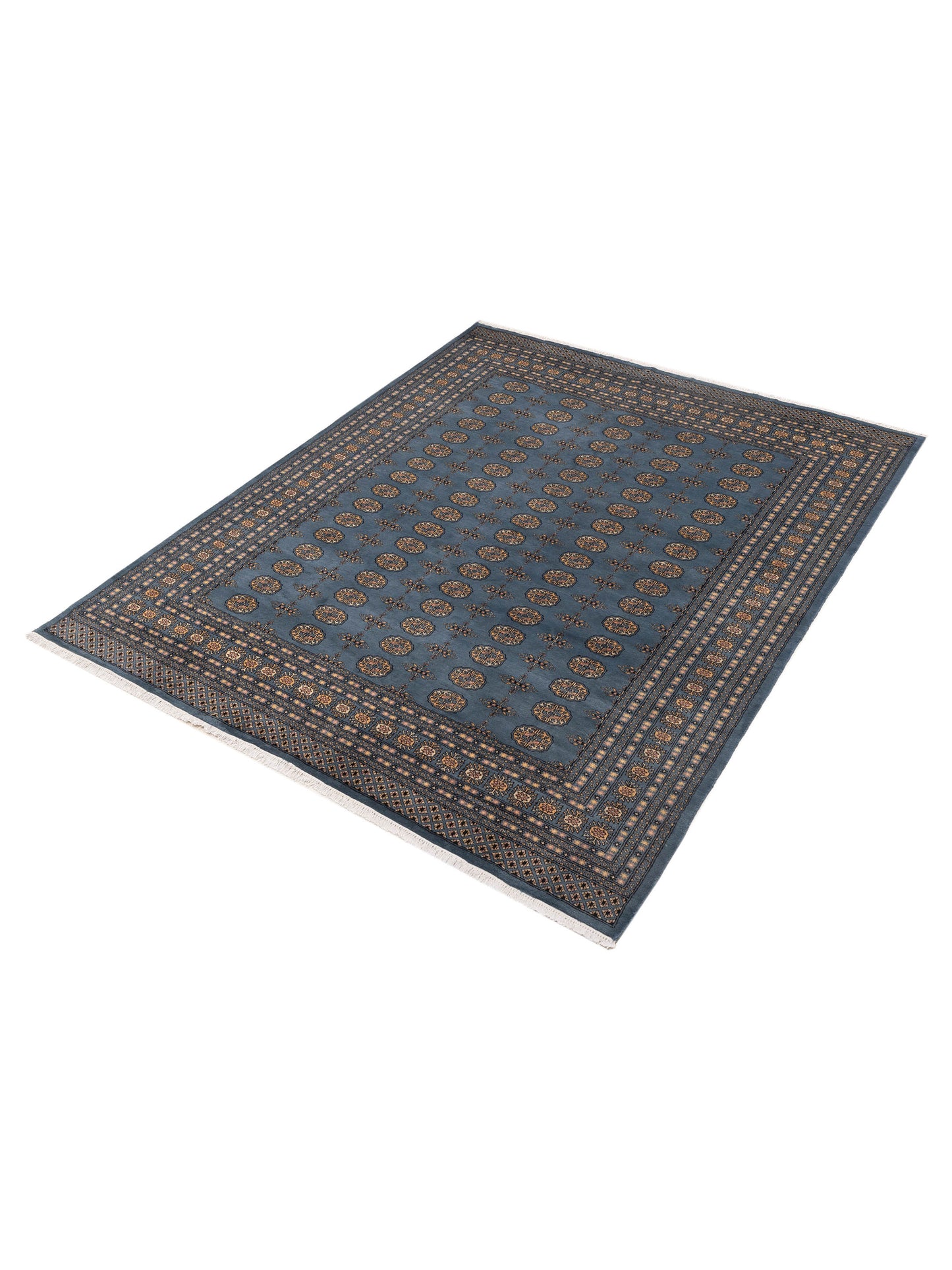 Bokhara 153417 Blue Blue 8.3x10 Hand Knotted Rug
