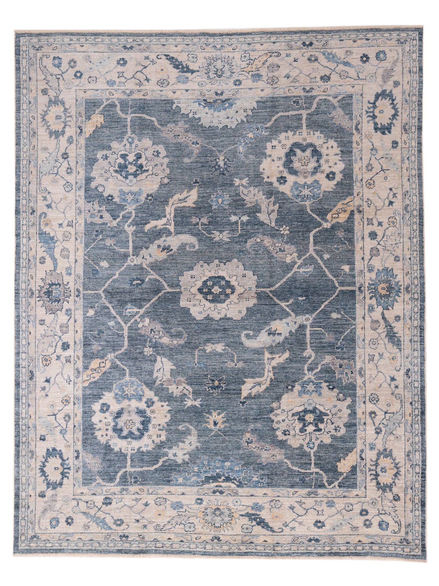 Anadol Angora Oushak  Blue Ivory Traditional