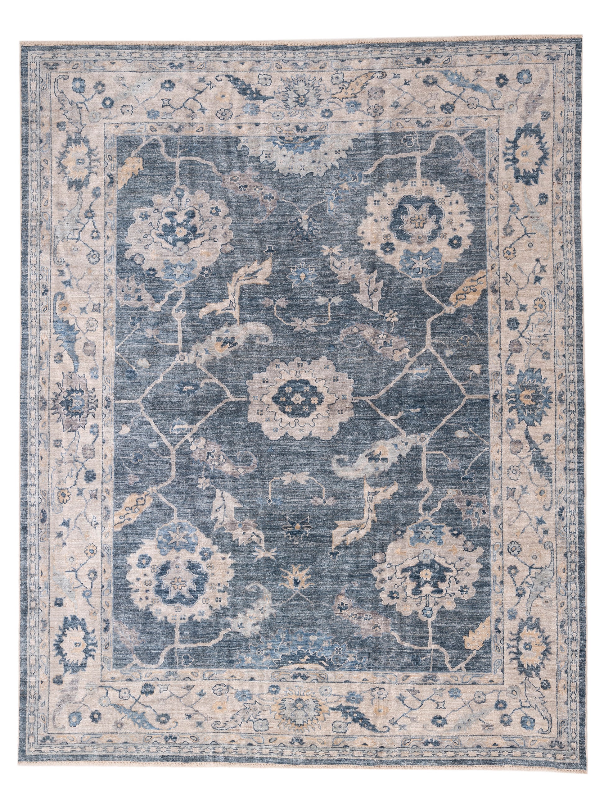 Anadol Angora Oushak  Blue Ivory Traditional