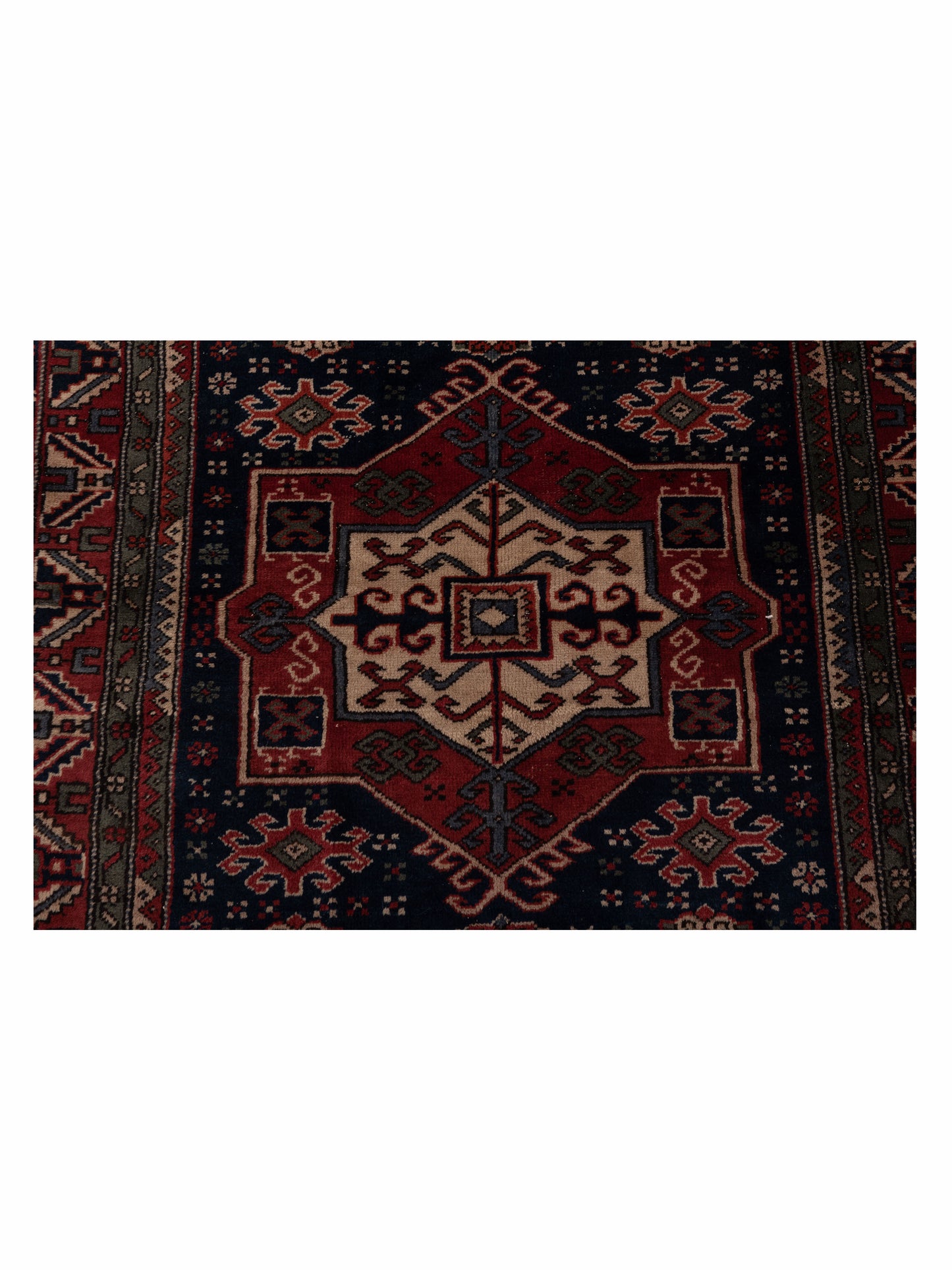 Persian 148492 Navy Rust 4.1x7.2 Hand Knotted Rug