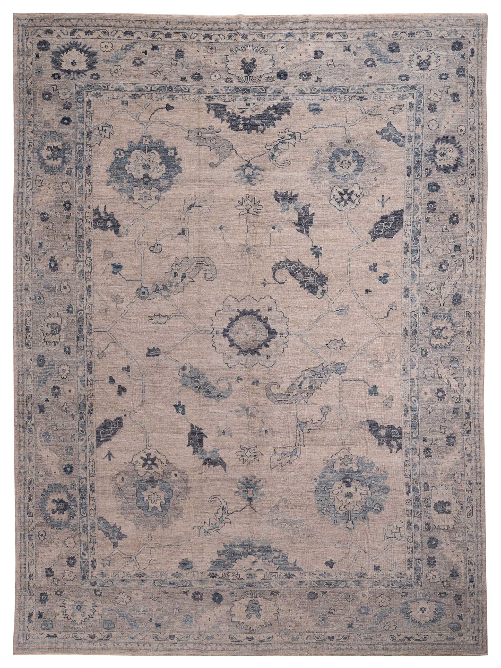 Anadol Angora Oushak  Silver Gray Traditional