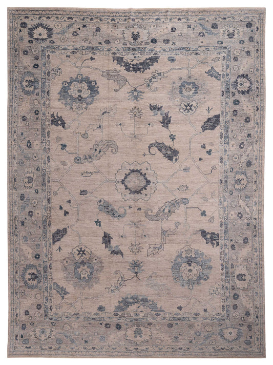 Anadol Angora Oushak  Silver Gray Traditional