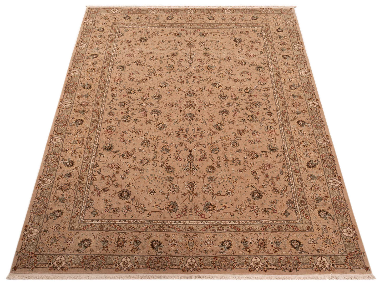 Magnolia 111578 Ivory Ivory 9x12 Hand Knotted Rug