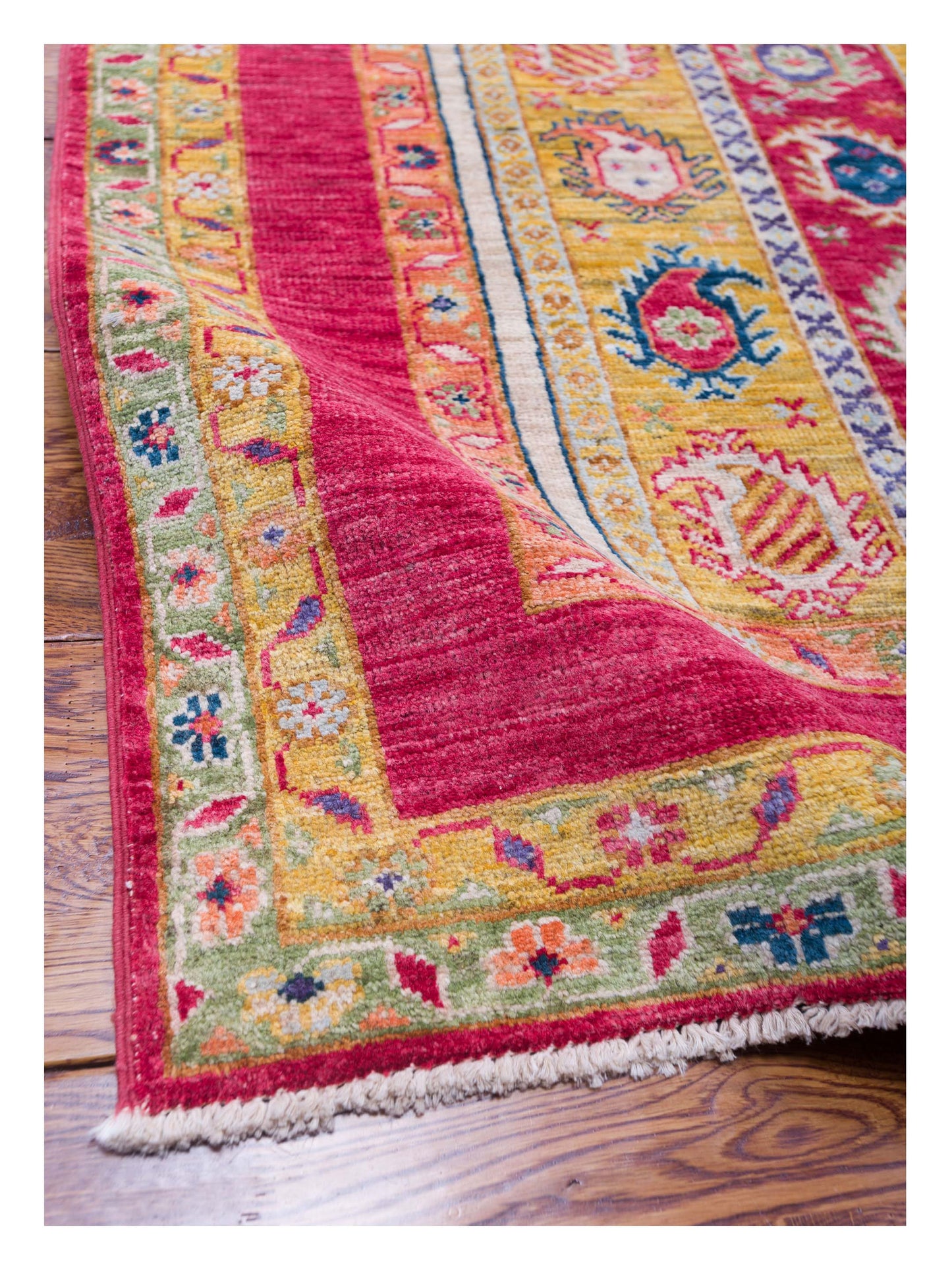 Shawl 119976 Multi 3.11x5.10 Hand Knotted Rug