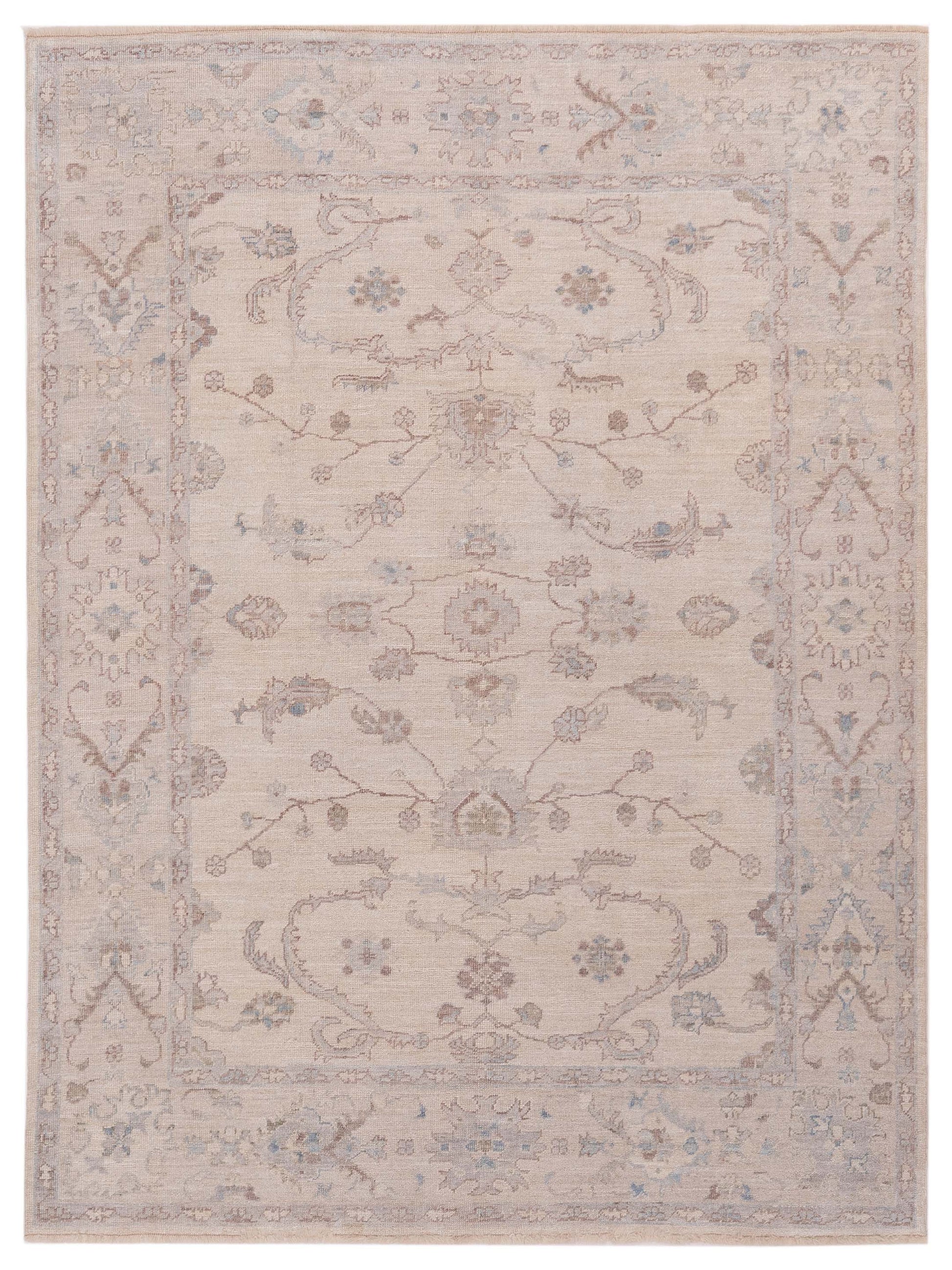 Anadol Angora Oushak  Ivory Ivory Traditional