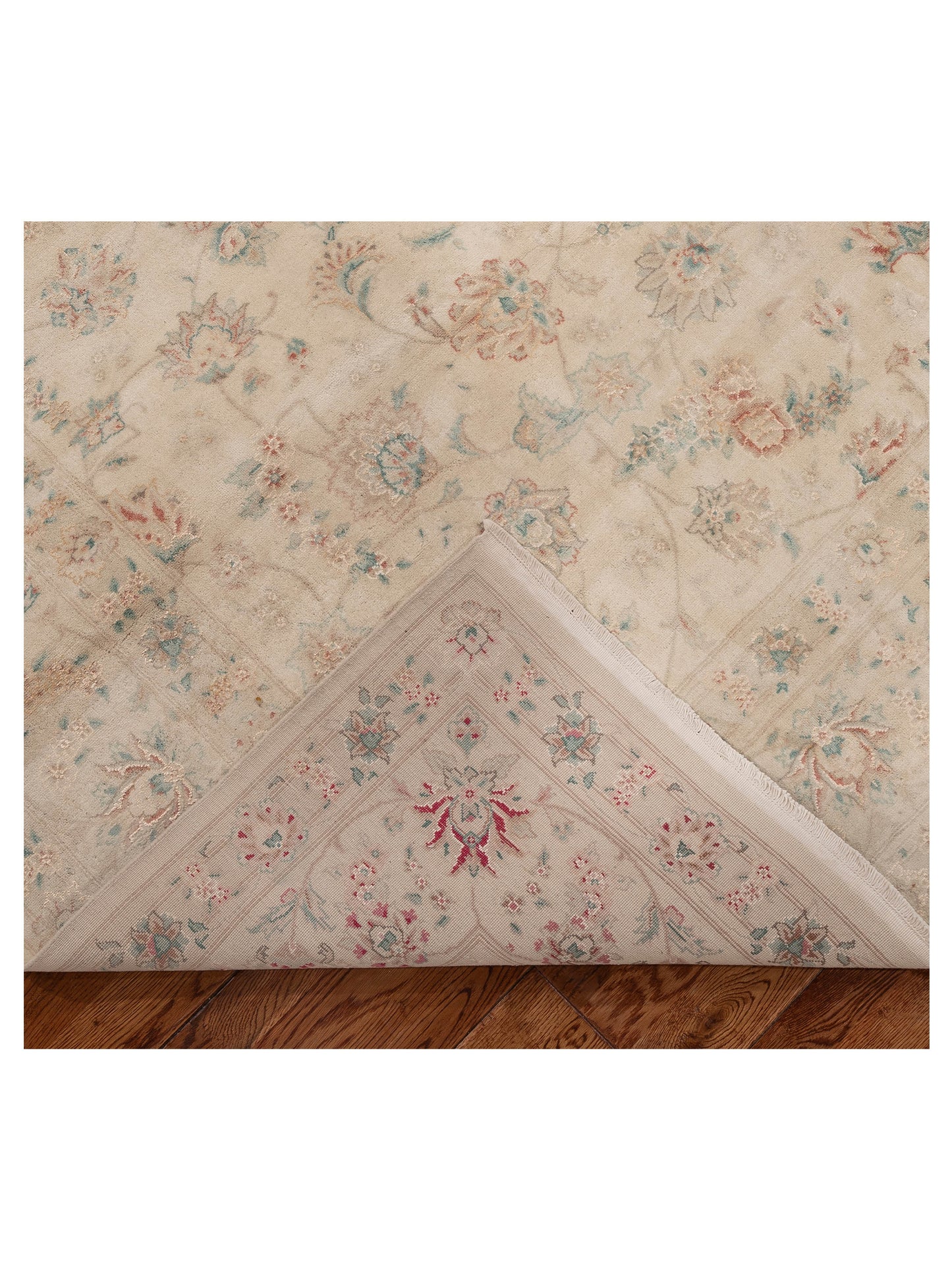 Magnolia 154298 Ivory Ivory 7.10x9.7 Hand Knotted Rug