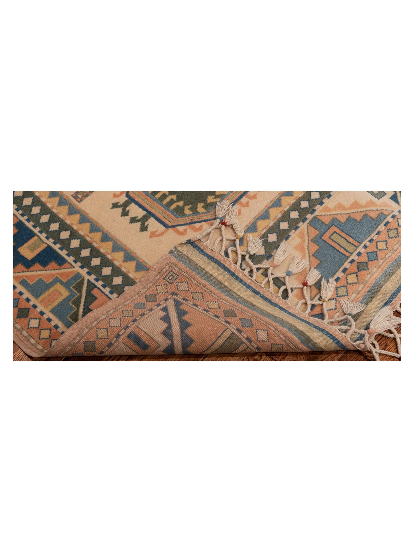 Old Anatolian 108275 Ivory Pink 4.2x5.10 Hand Knotted Rug