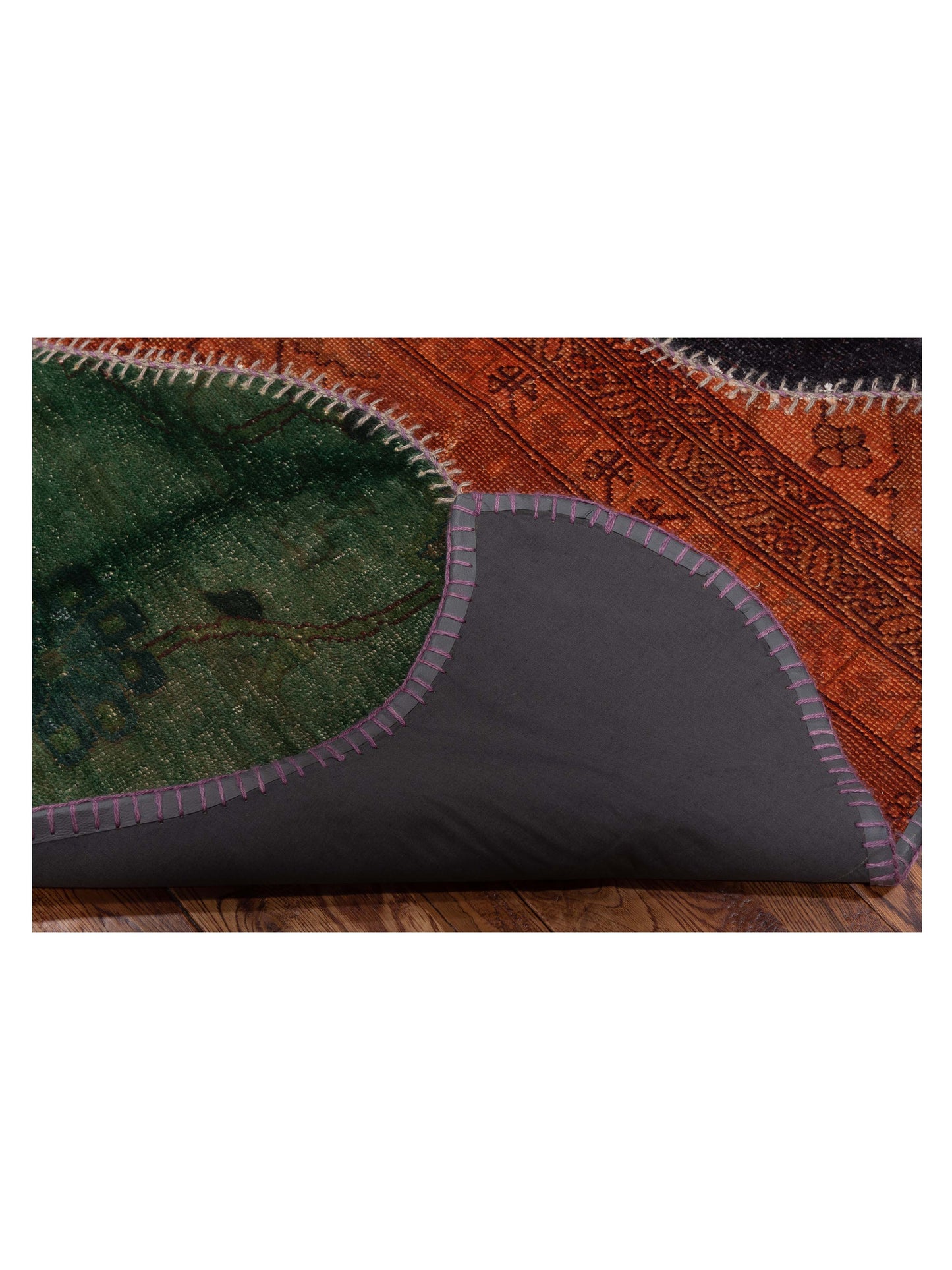 Turkish Vestige Patchwork 114244 Multi 7.3x8.8 Hand Knotted Rug