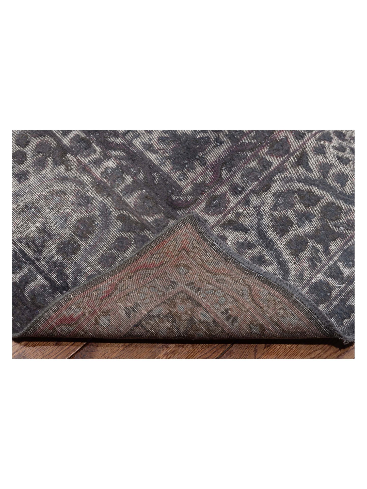 Vintage 128880 Gray 9.8x12.10 Hand Knotted Rug