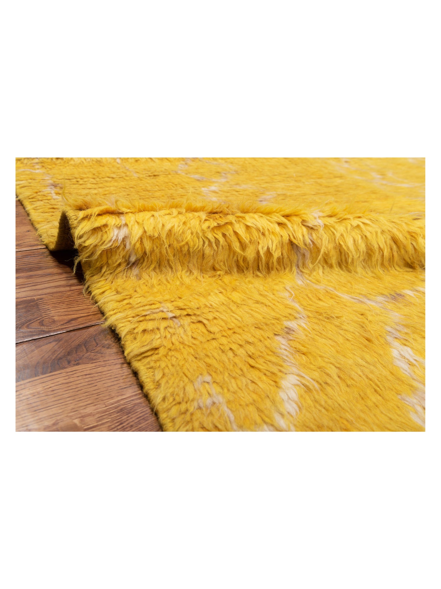 Berber Kaunas Yellow Naturel 9.3x12.5 Hand Knotted Rug