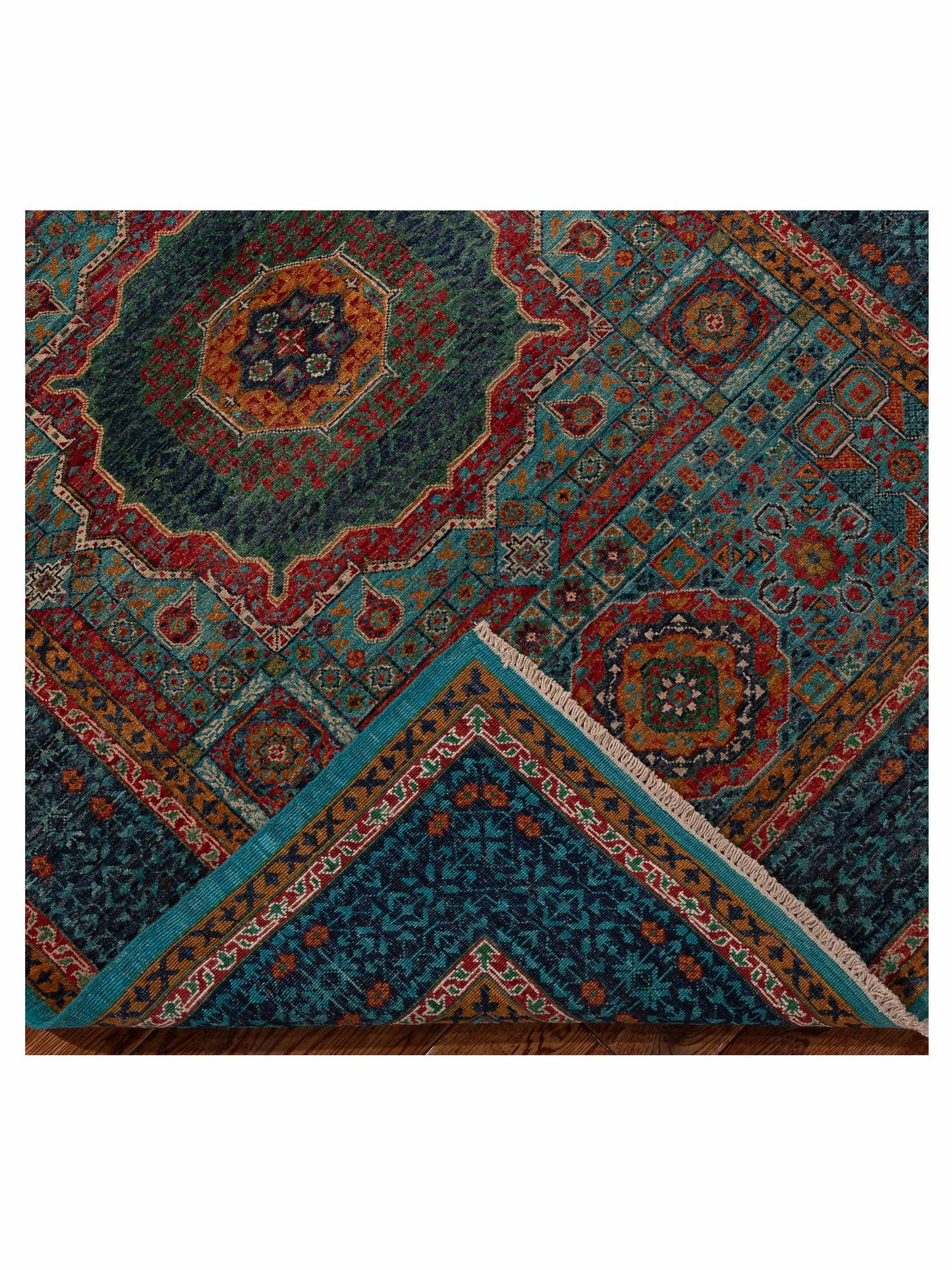 Artisan Mamluk 154755 Blue Blue 4.6x6 Hand Knotted Rug