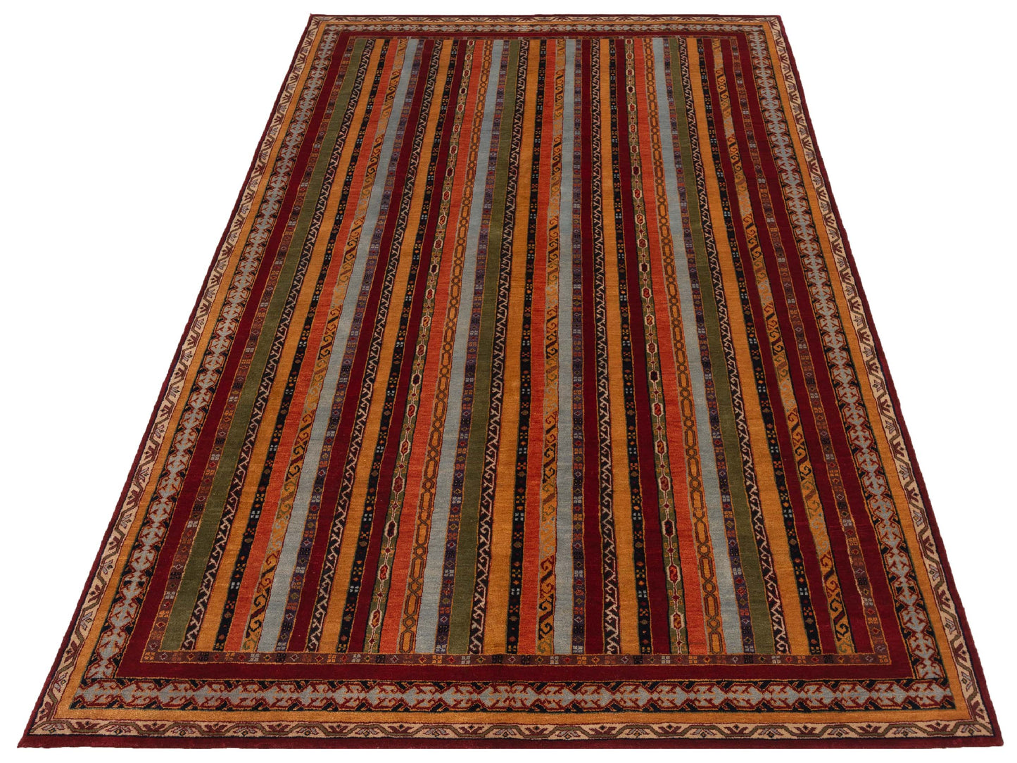 Shawl 115853 Multi 6.3x9.10 Hand Knotted Rug