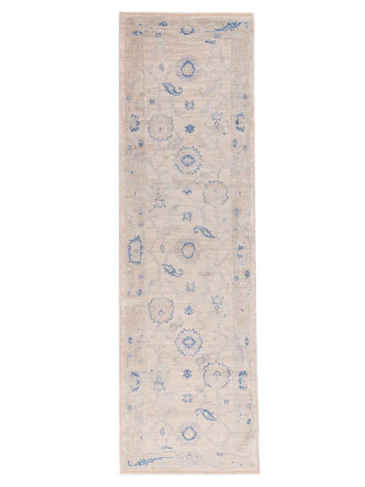 Anadol Angora Oushak  Ivory Brown Traditional
