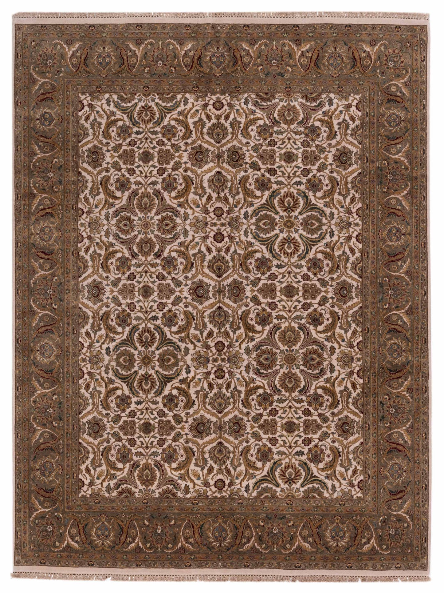 Rajpur Crown  Ivory Green Transitional