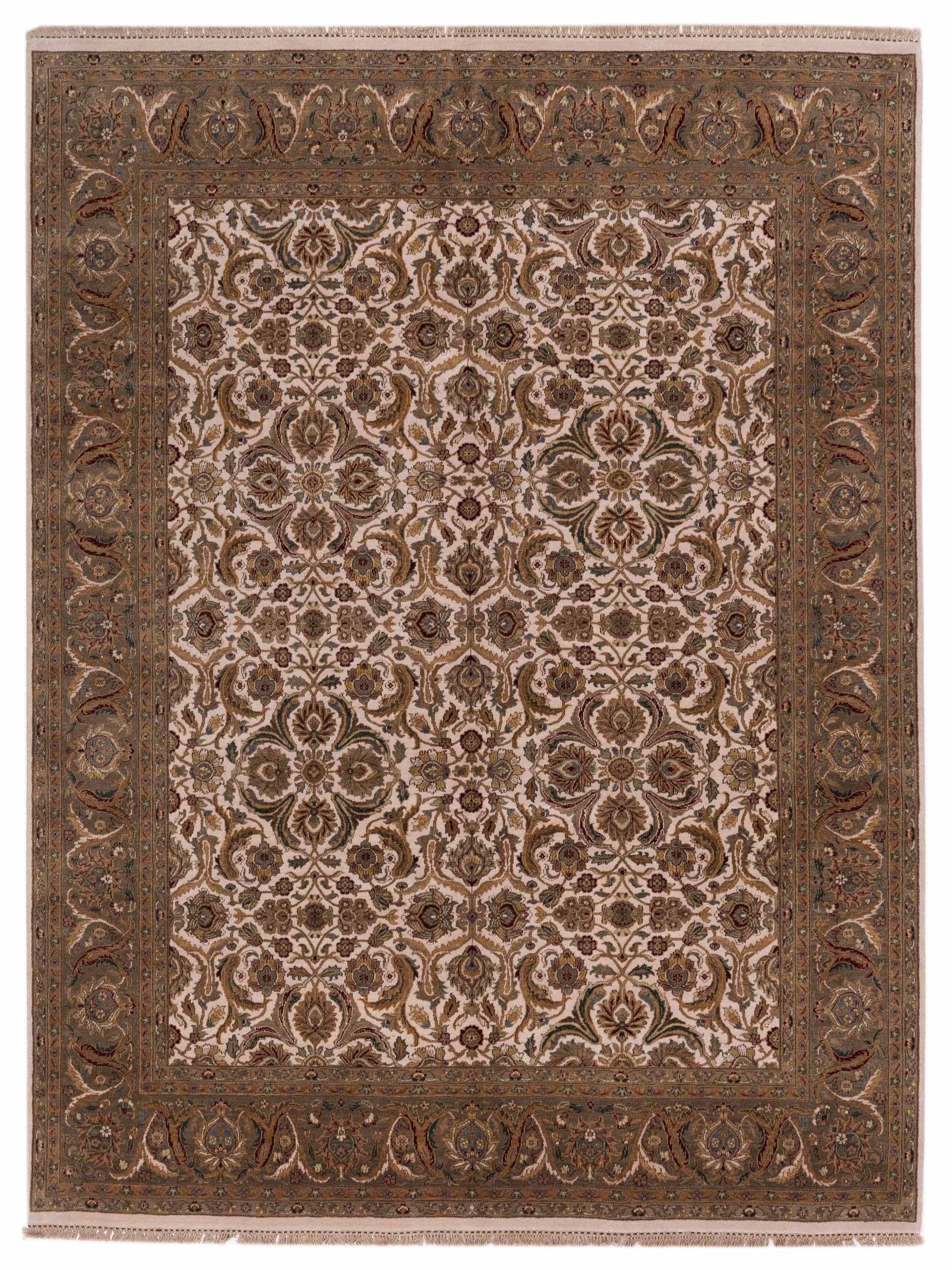 Rajpur Crown  Ivory Green Transitional