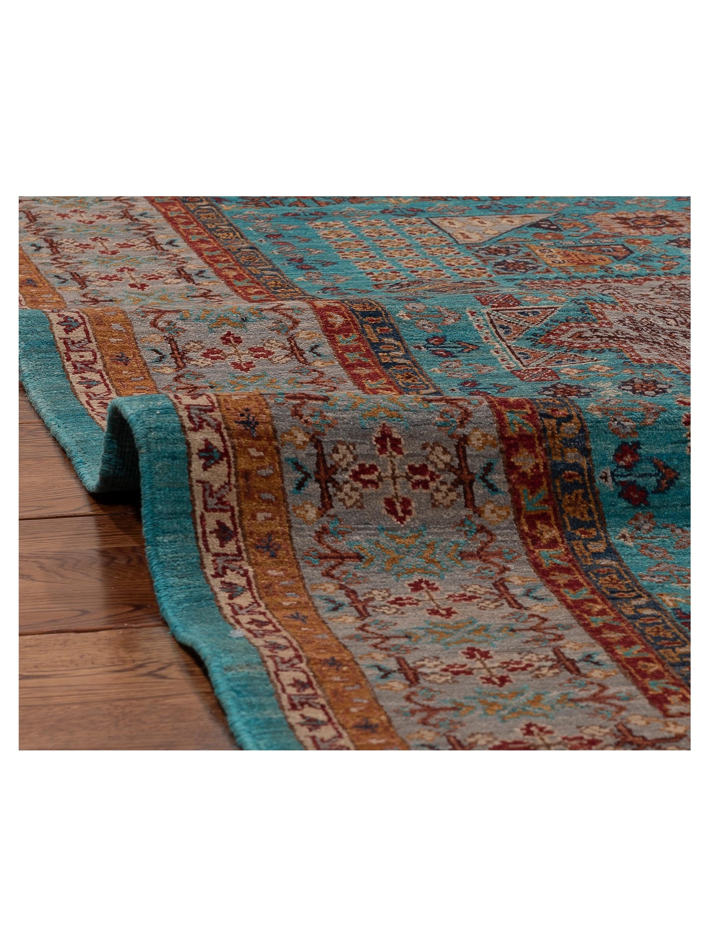 Artisan Mamluk 154777 Blue Gray 5.1x6.6 Hand Knotted Rug