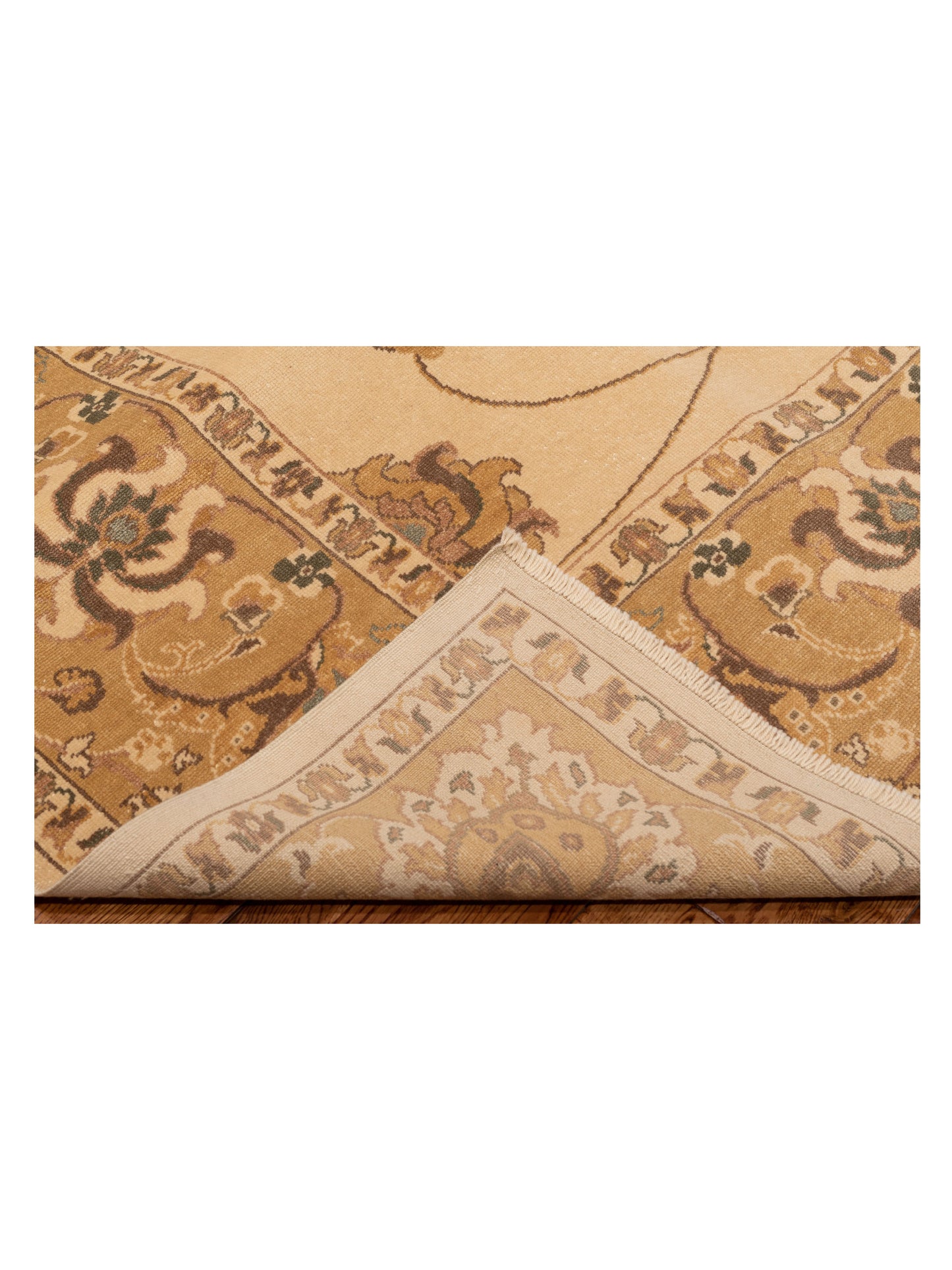 Antique Loom 108191 Ivory Gold 9.3x11.11 Hand Knotted Rug