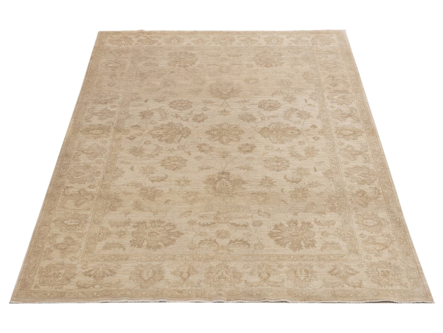Sultan 116859 Ivory 6.5x9.3 Hand Knotted Rug