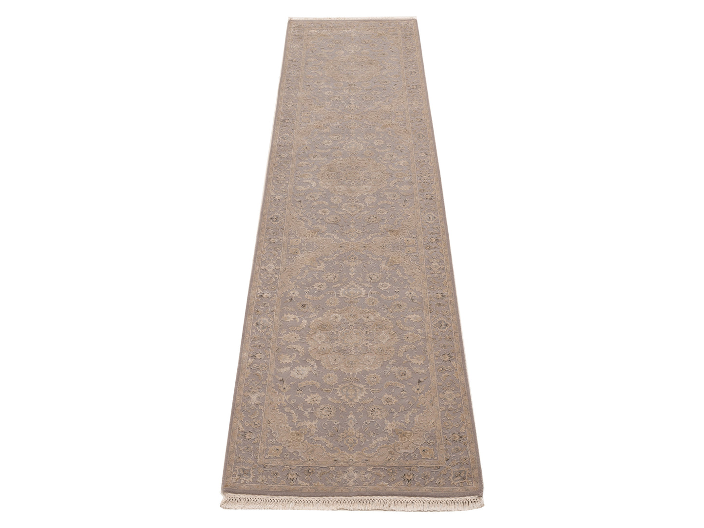 Imperial Silk 151236 Gray Gray 3x13.1 Hand Knotted Rug