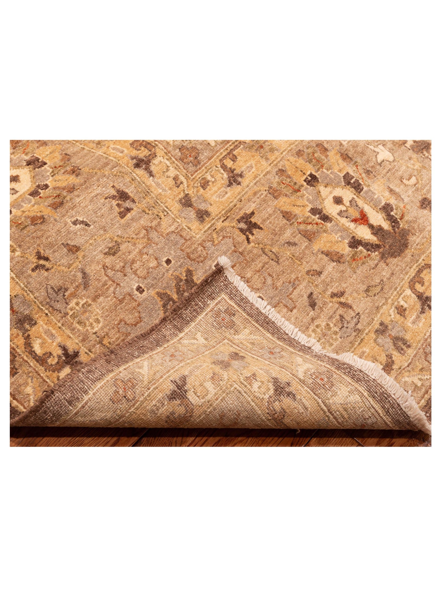 Sultan 92665 Brown Gray 9.2x11.4 Hand Knotted Rug