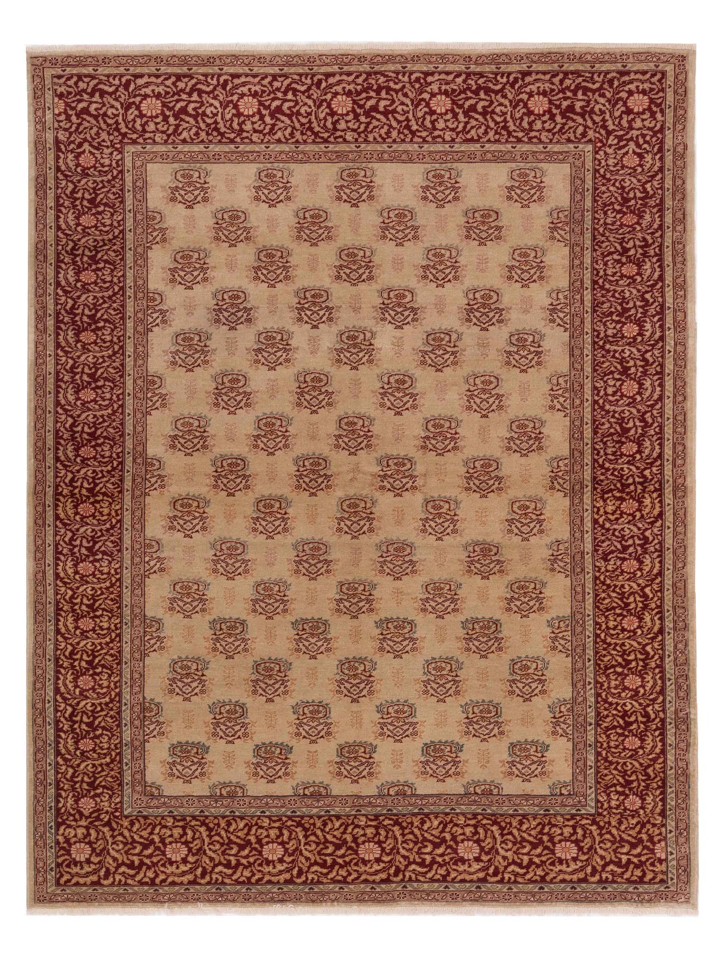 Pasha Antique Loom  Beige Red Traditional