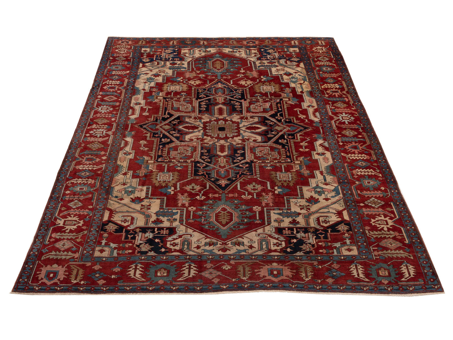 Persian Antique 154367 Red Red 10.5x12.10 Hand Knotted Rugs
