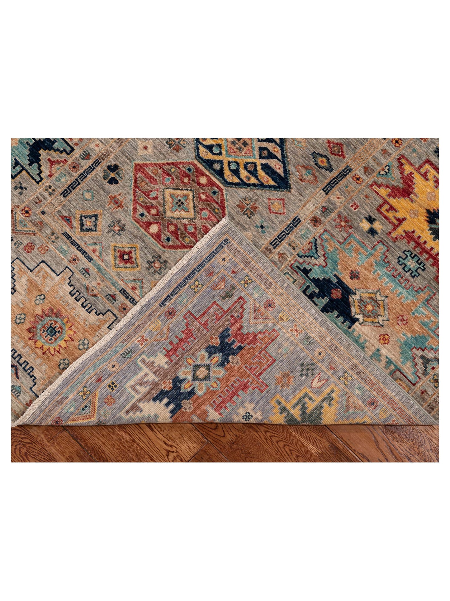 Artisan Kars 152180 Gray Gray 4.11x6.7 Hand Knotted Rug