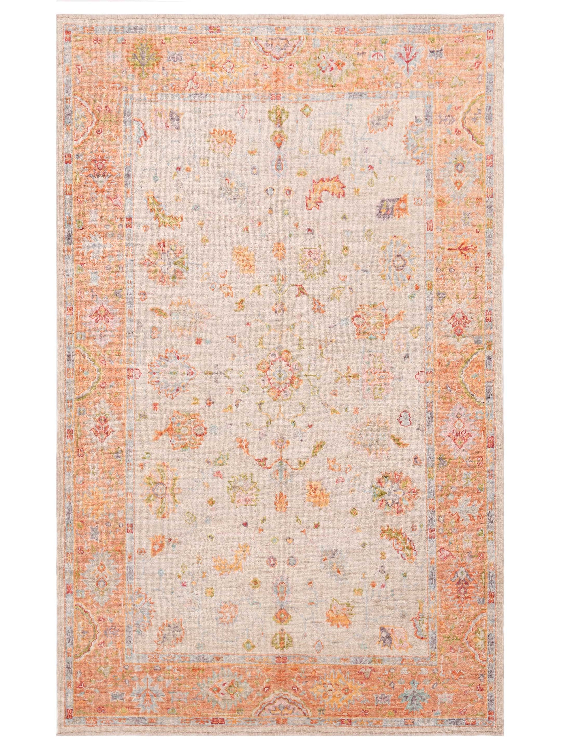 Anadol Angora Oushak  Beige Orange Traditional