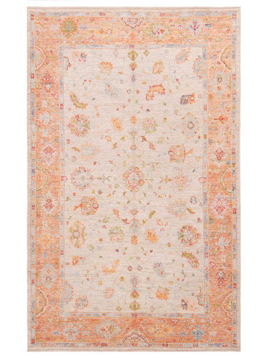 Anadol Angora Oushak  Beige Orange Traditional