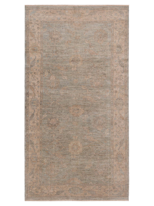 Anadol Angora Oushak  Light Green Beige Traditional