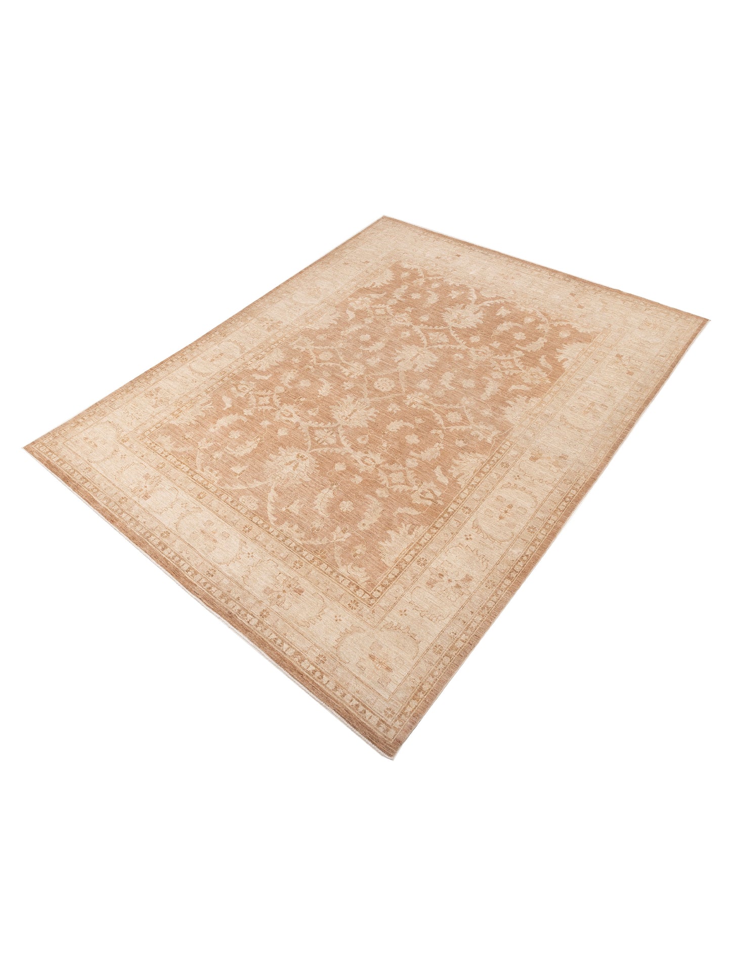 Sultan 153662 Brown Ivory 8.11x11.7 Hand Knotted Rug