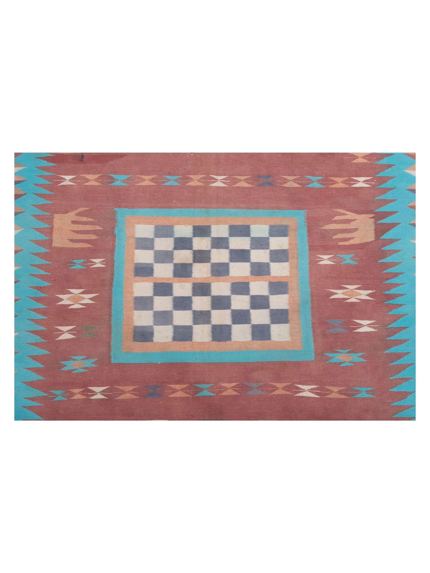 Old Afghan Dhurrie 25990 Multi 9.2x13 Hand Woven Rug