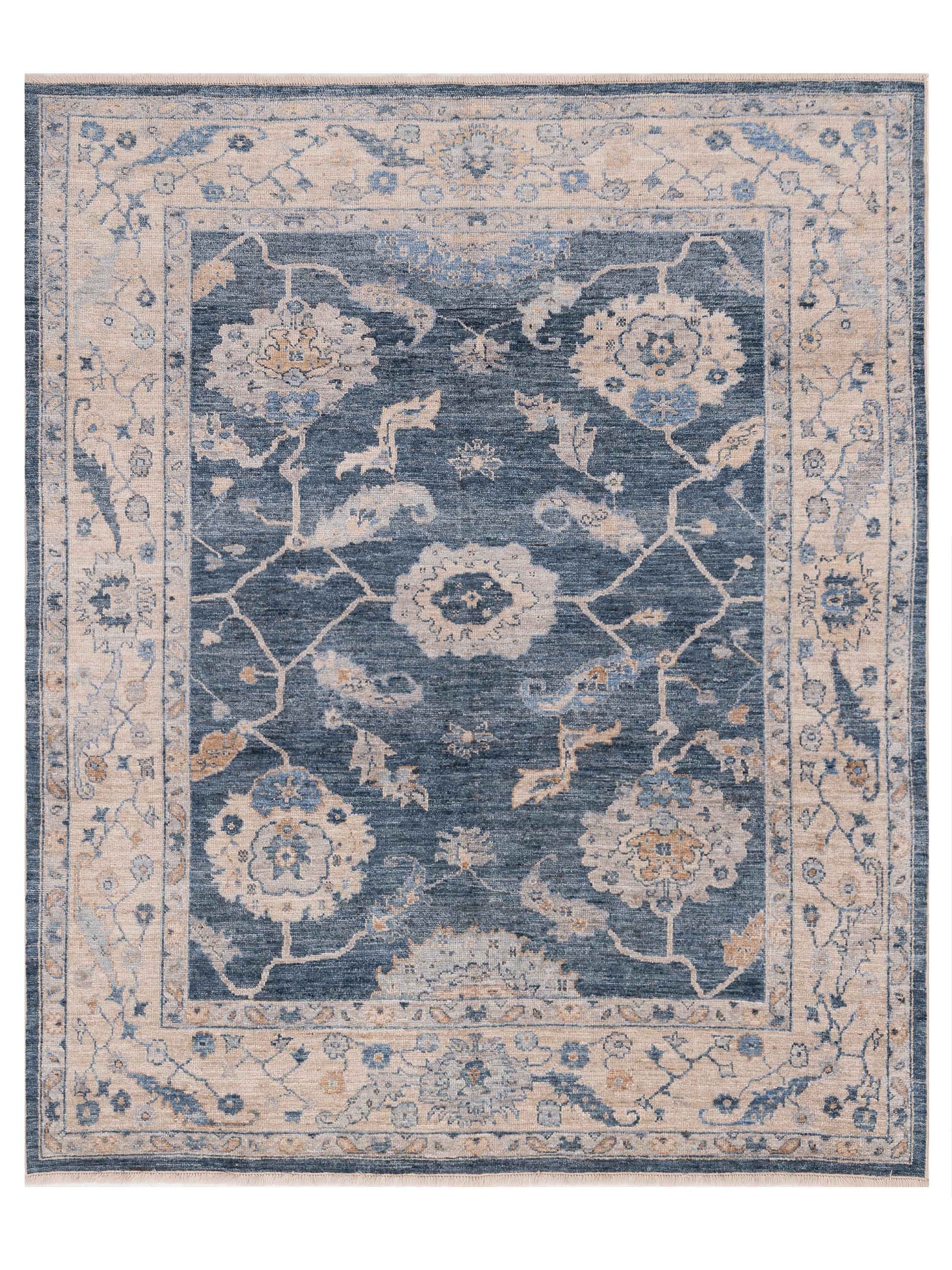 Anadol Angora Oushak  Blue Ivory Traditional