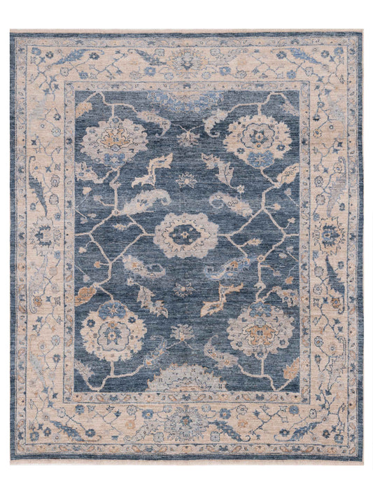 Anadol Angora Oushak  Blue Ivory Traditional