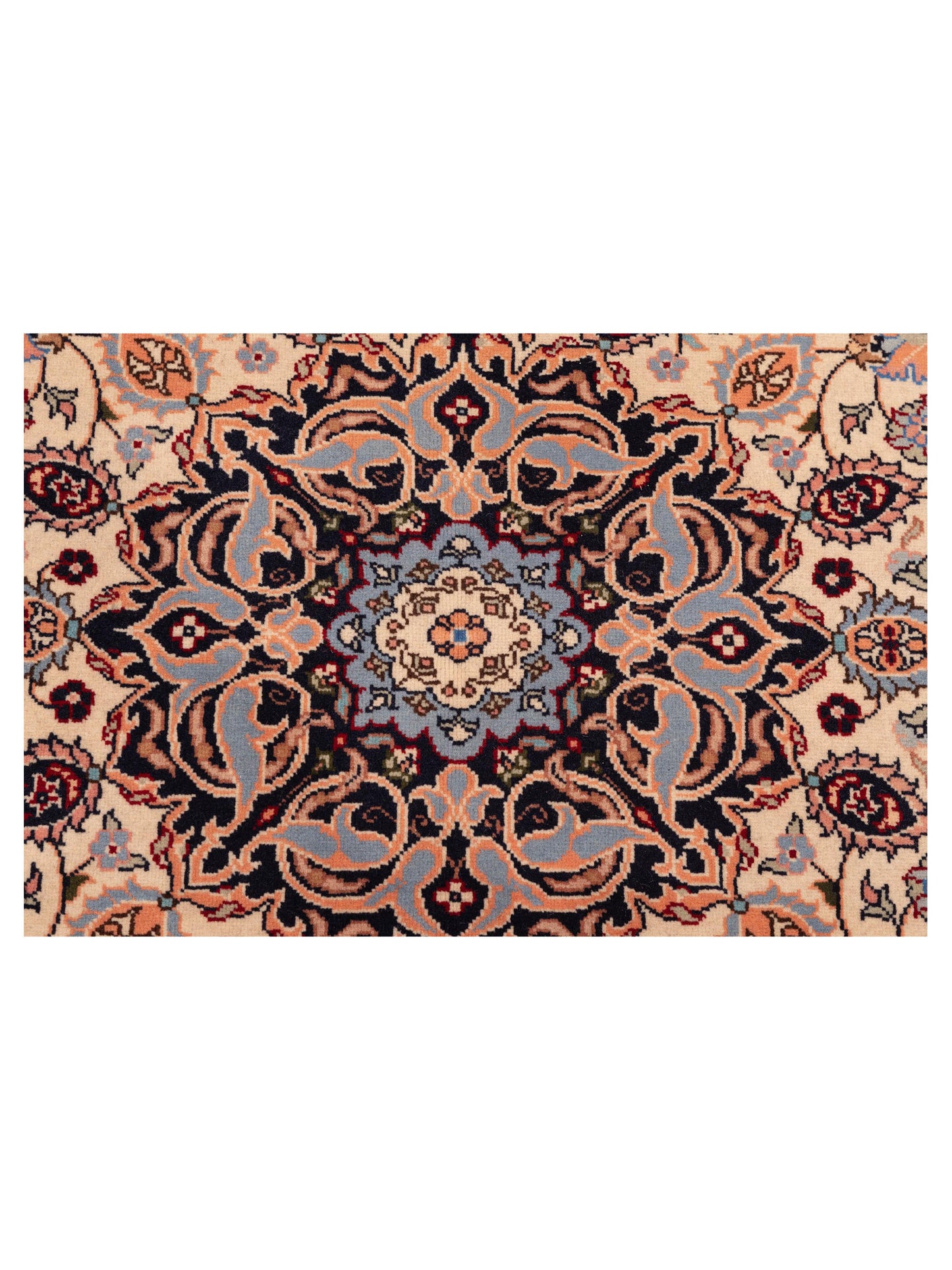 Crown 147776 Ivory Navy 5.1x7.2 Hand Knotted Rug