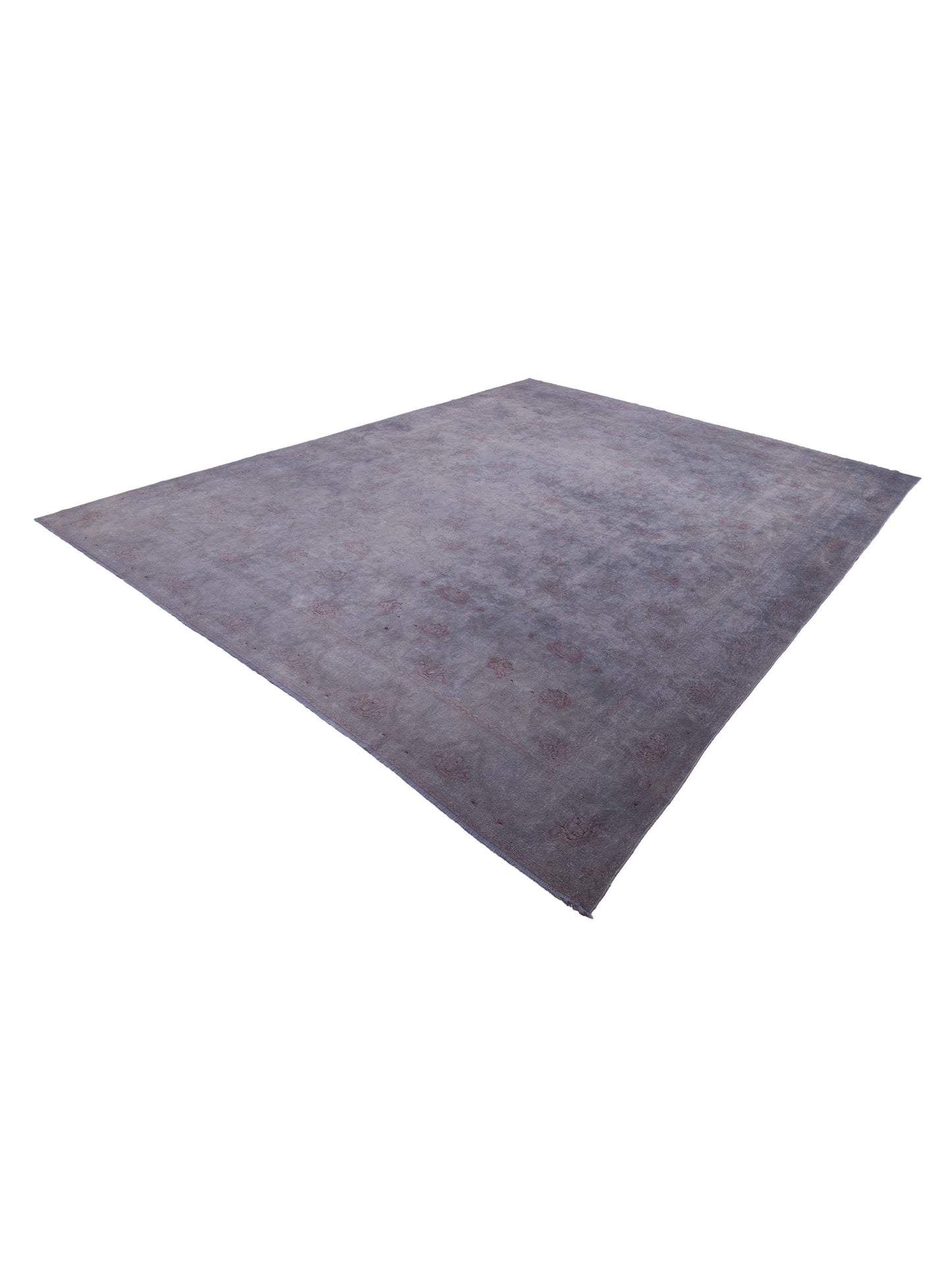 Vintage 107428 Gray 12x14.8 Hand Knotted Rug