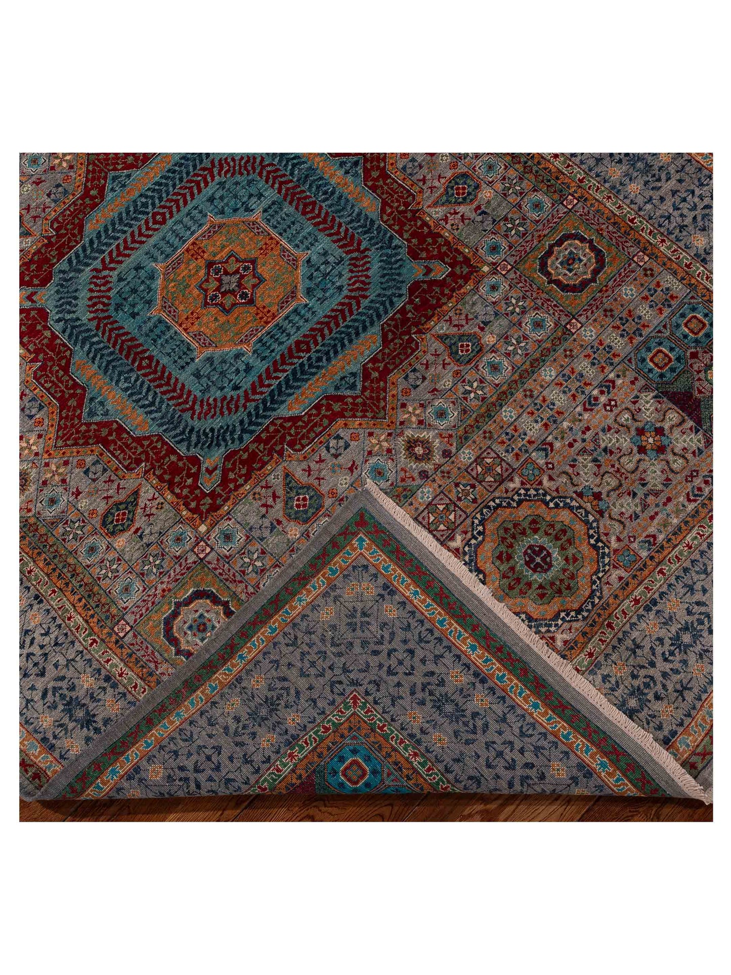 Artisan Mamluk 154751 Gray Gray 5.9x7.11 Hand Knotted Rug