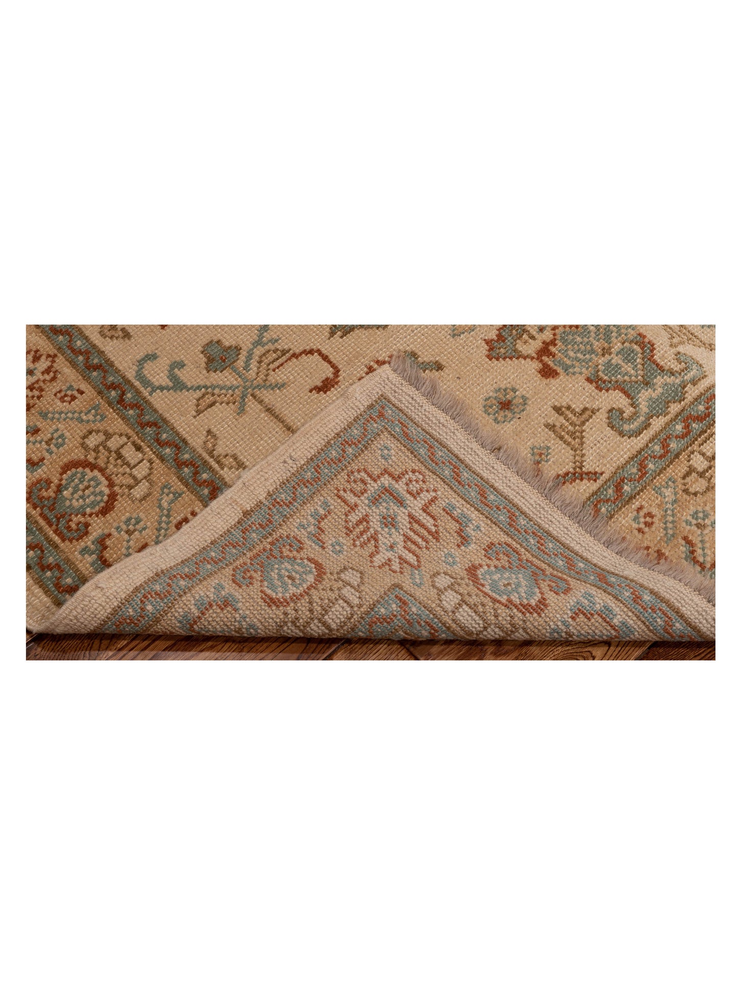 Anadol Oushak 129723 Ivory Gold 4.4x5.7 Hand Knotted Rug