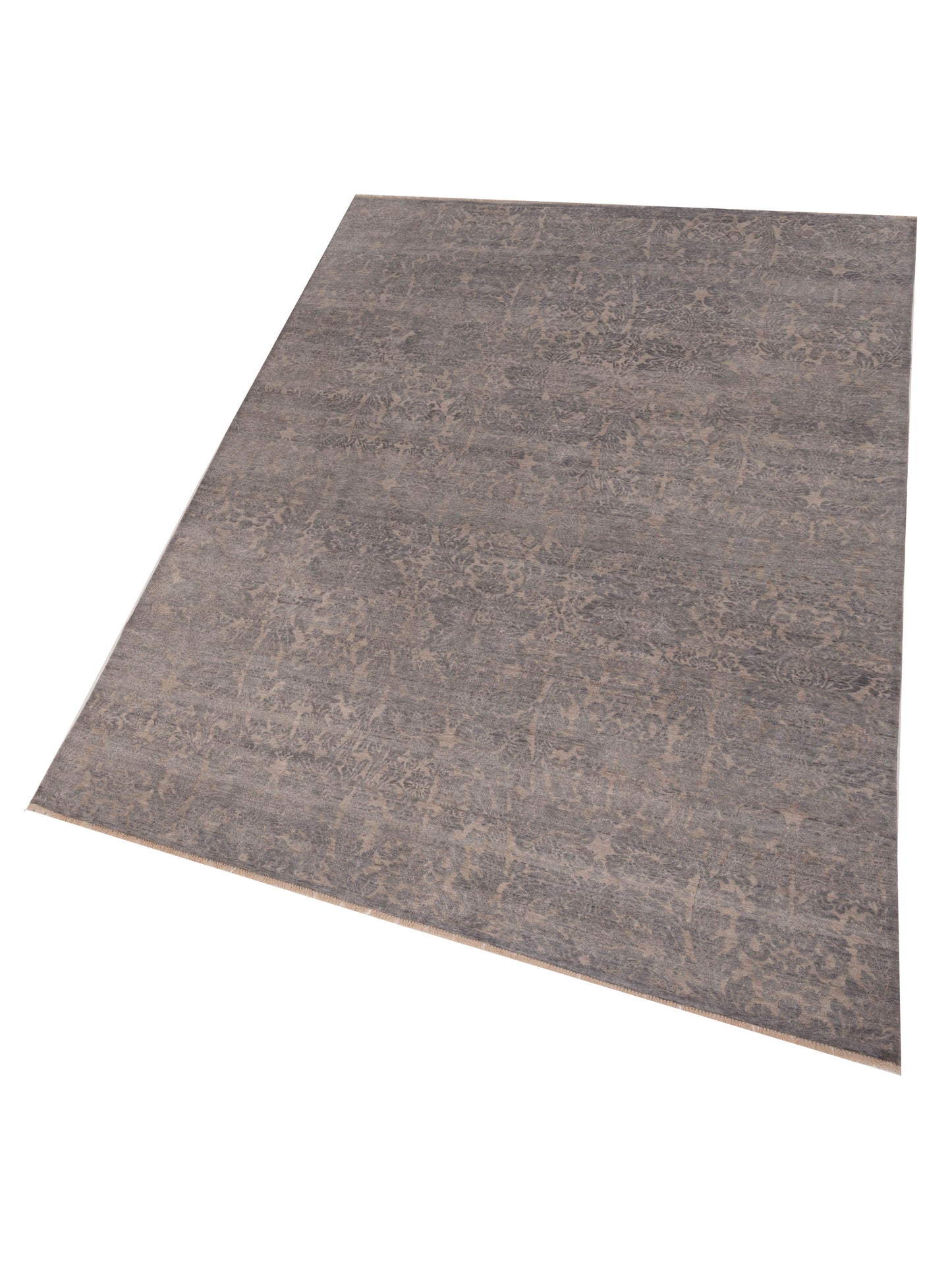 Tibetino 128071 Gray 8.8x11.9 Hand Knotted Rug