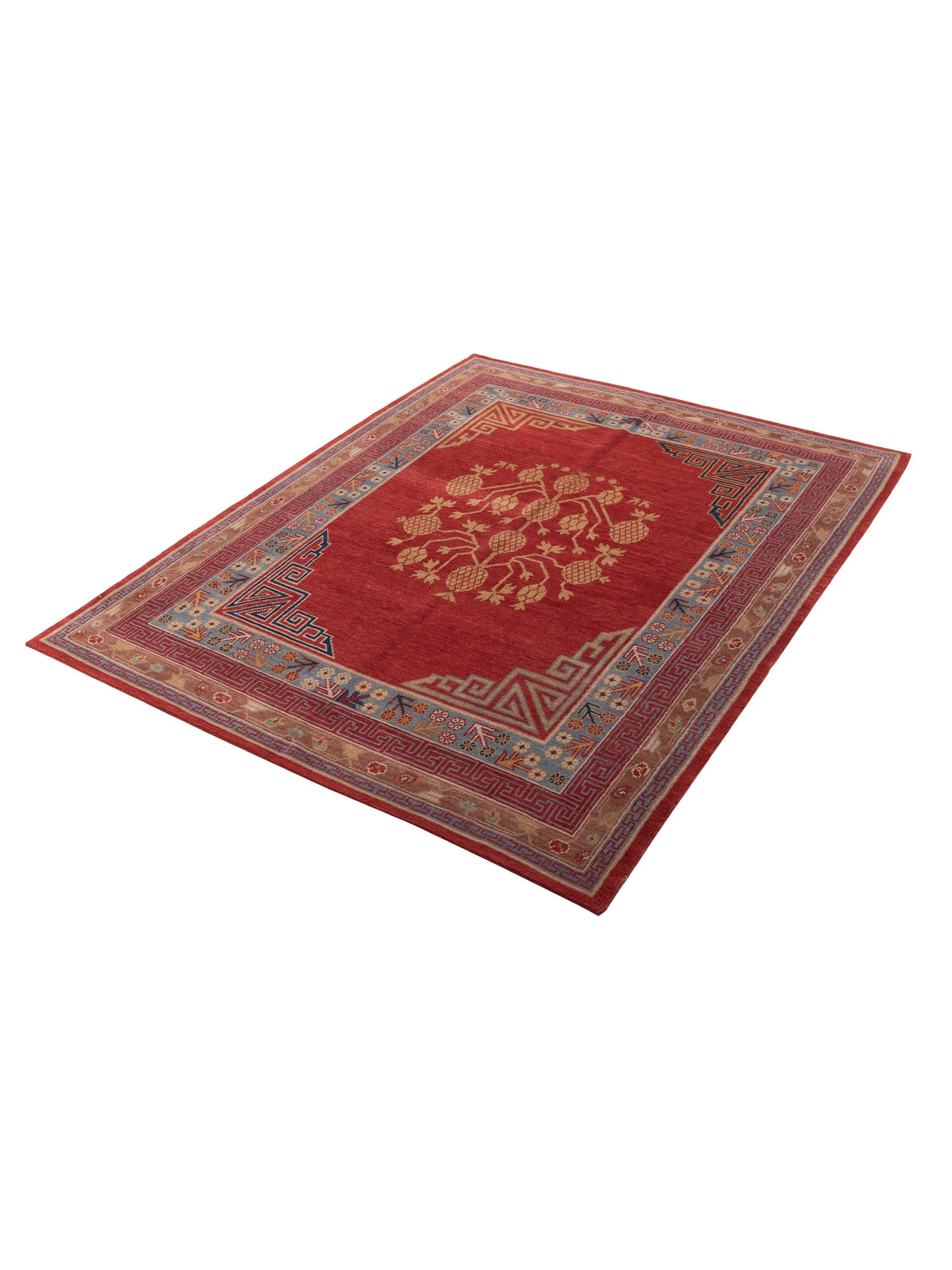 Stella 156274 Red Brown 8.1x10 Hand Knotted Rug