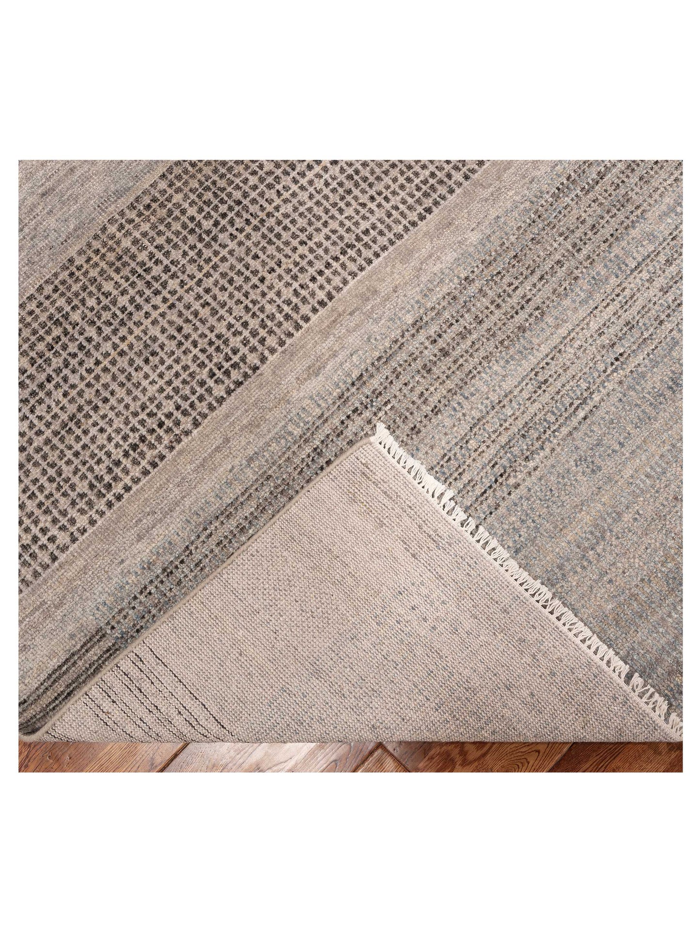 Aurore 154822 Gray Gray 9x12.1 Hand Knotted Rug