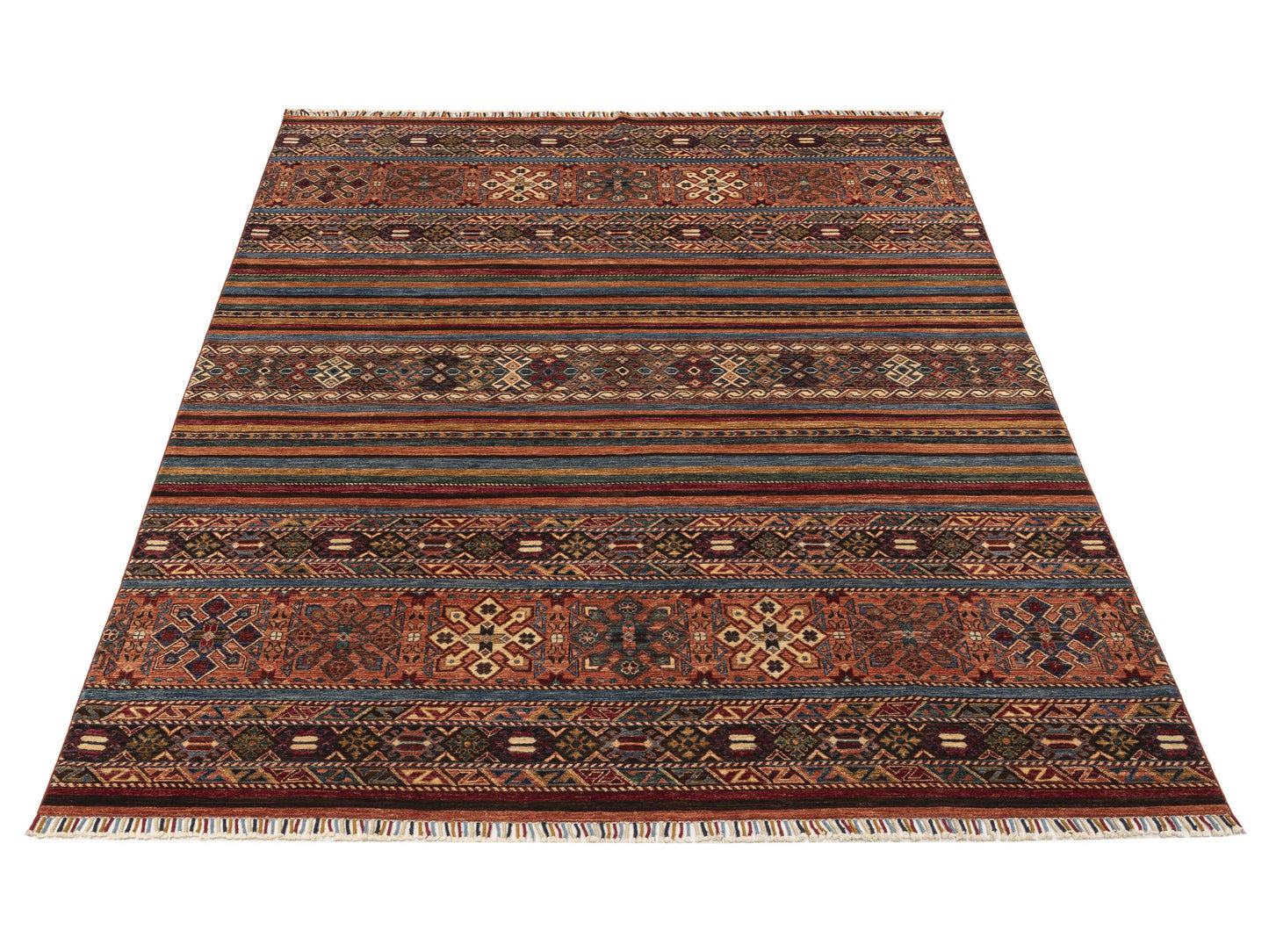 Khorjin 151954 Multi Multi 8.1x9.11 Hand Knotted Rug