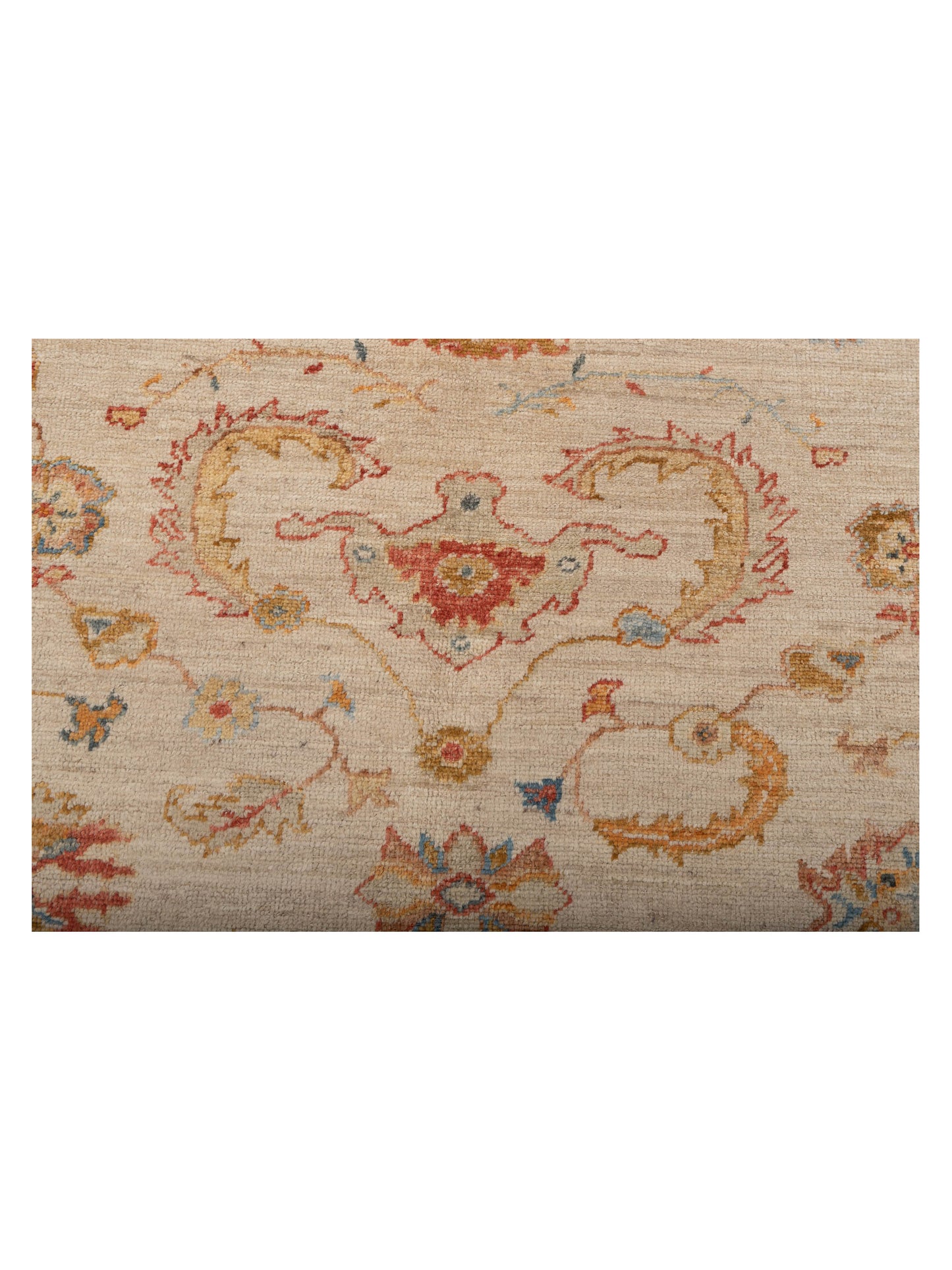 Angora Oushak 128460 Ivory Ivory 8.2x9.7 Hand Knotted Rug