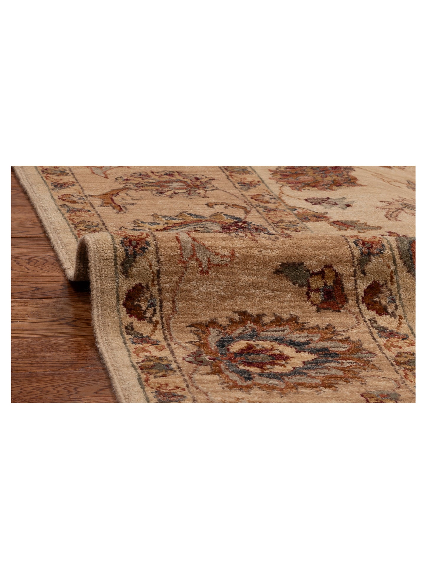 Ghazani 89585 Ivory Gold 6x9 Hand Knotted Rug