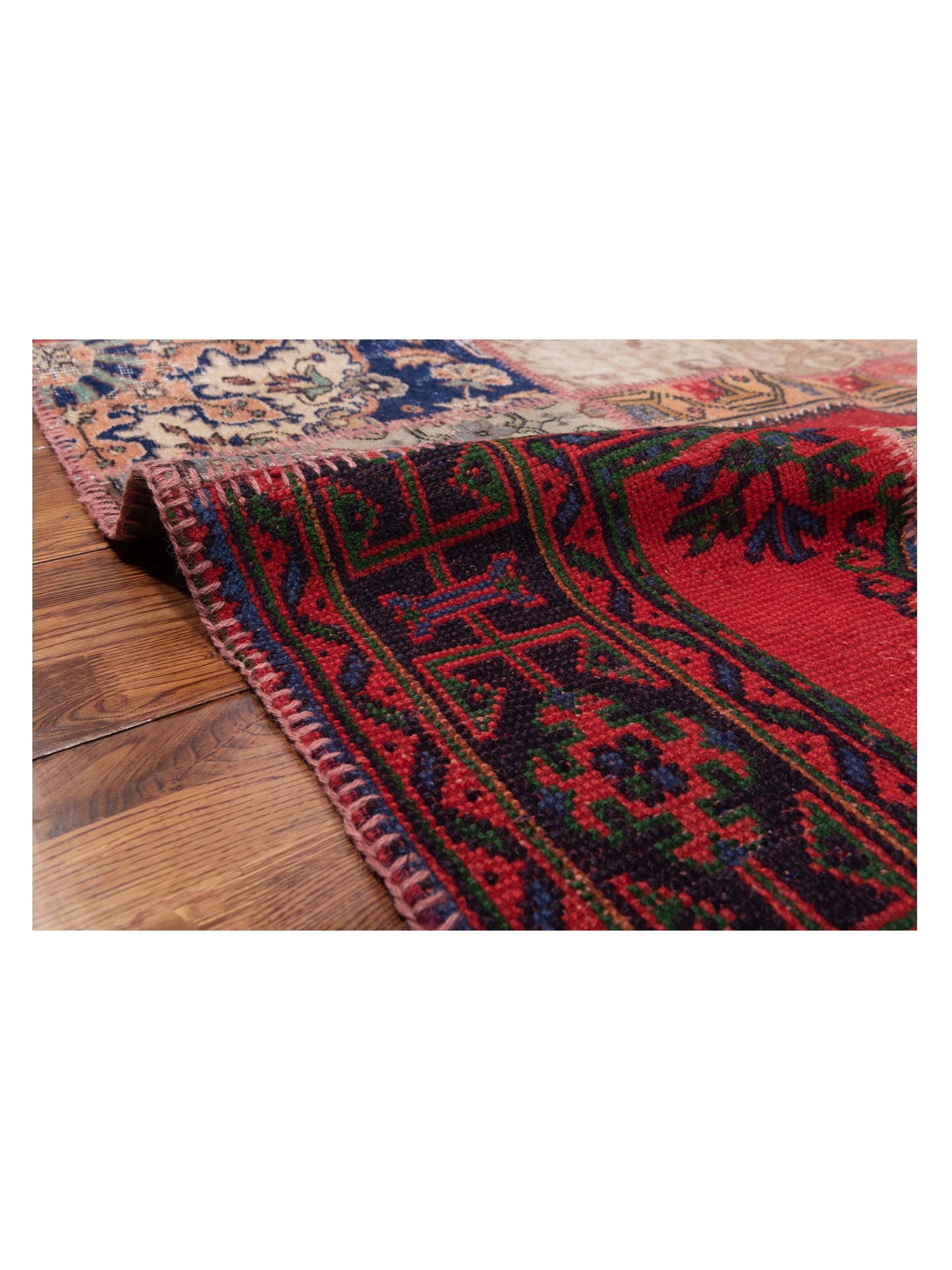 Turkish Vestige Patchwork 142742 Multi 6.7x9.10 Hand Knotted Rug