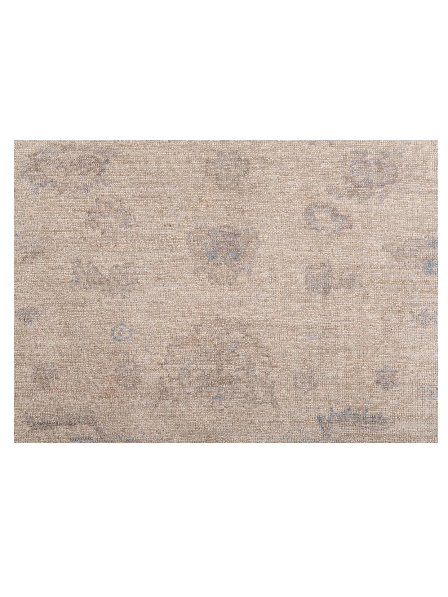 Angora Oushak 150764 Silver Gray 7.7x8.9 Hand Knotted Rug