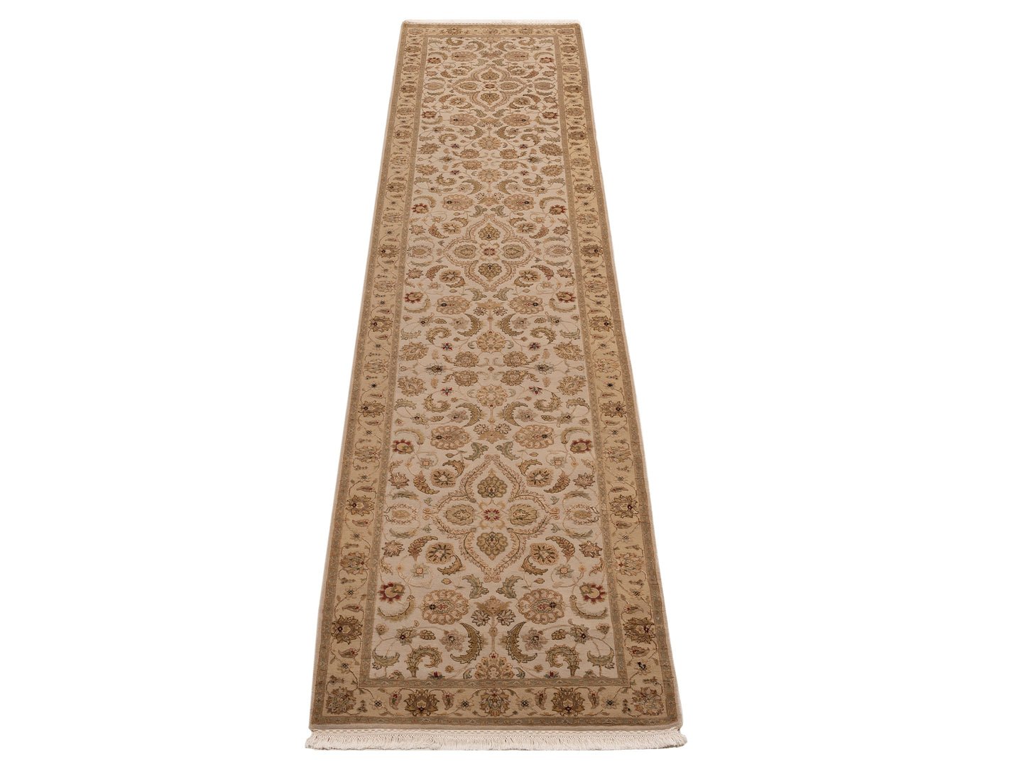 Imperial Silk 151245 Ivory Gold 3.1x13.3 Hand Knotted Rug