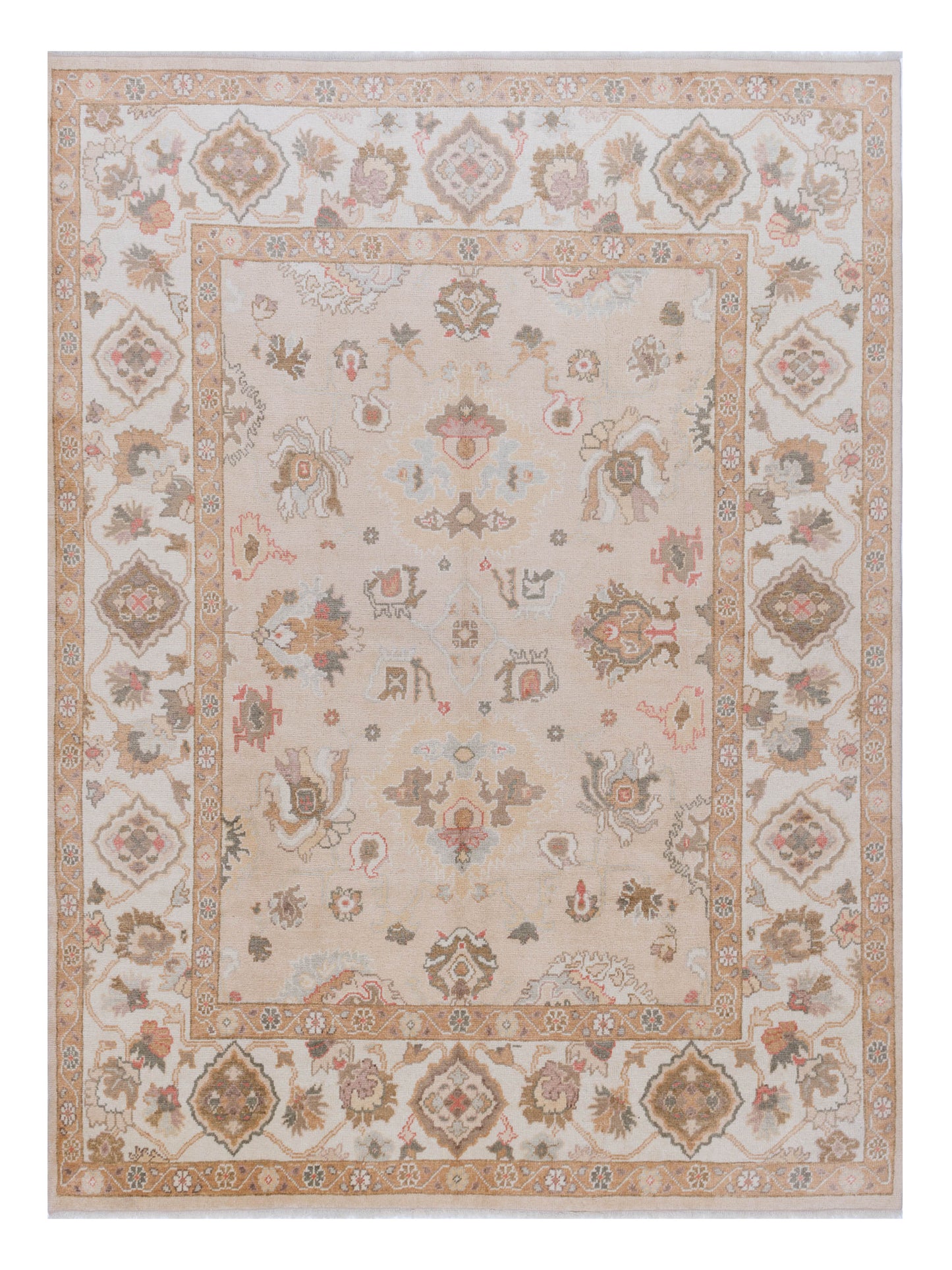 Anadol Angora Oushak  Gold Ivory Traditional