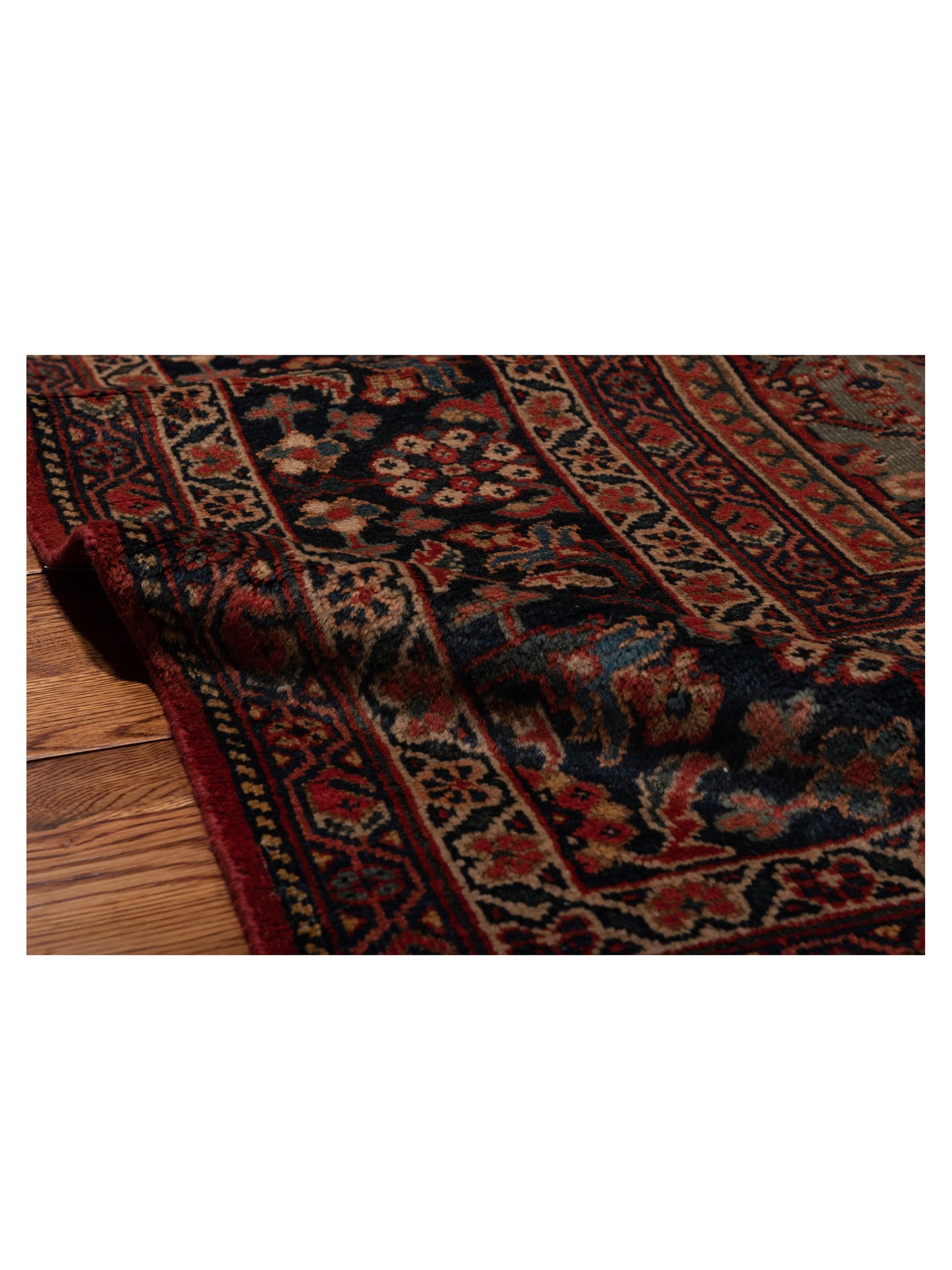 Persian Antique 108074 Red Navy 10.3x17.7 Hand Knotted Rugs
