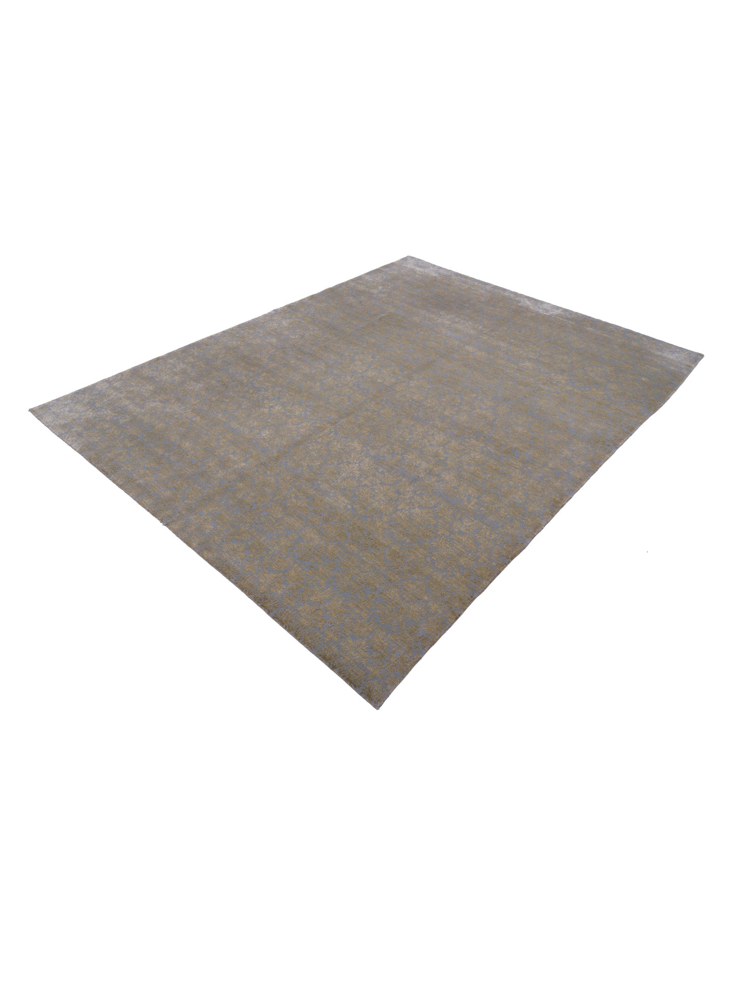 Mastersilk 104167 Blue Gold 9x12 Hand Knotted Rug